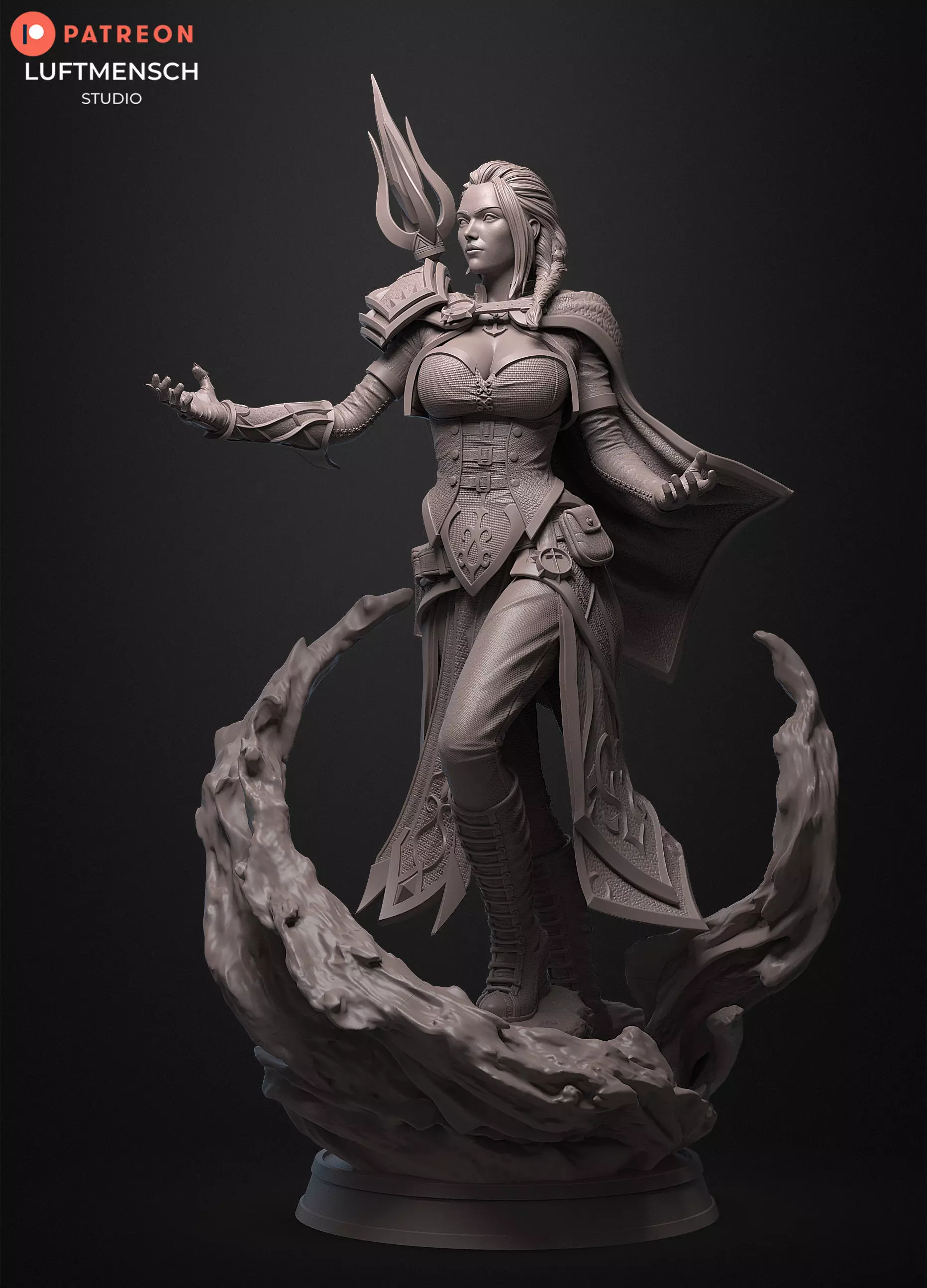 Jaina Proudmoore STL 3D print model_0