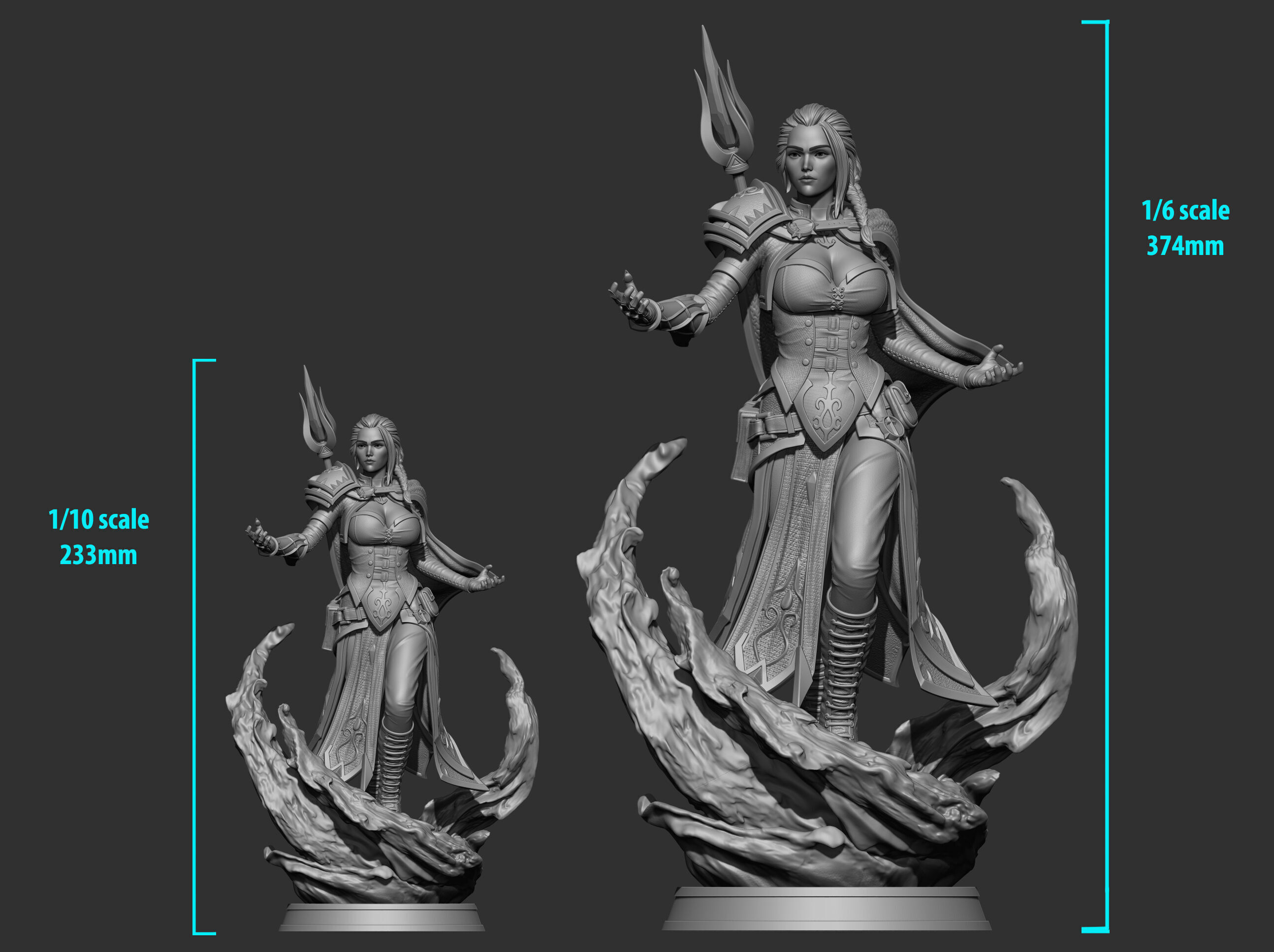 Jaina Proudmoore STL 3D print model_8