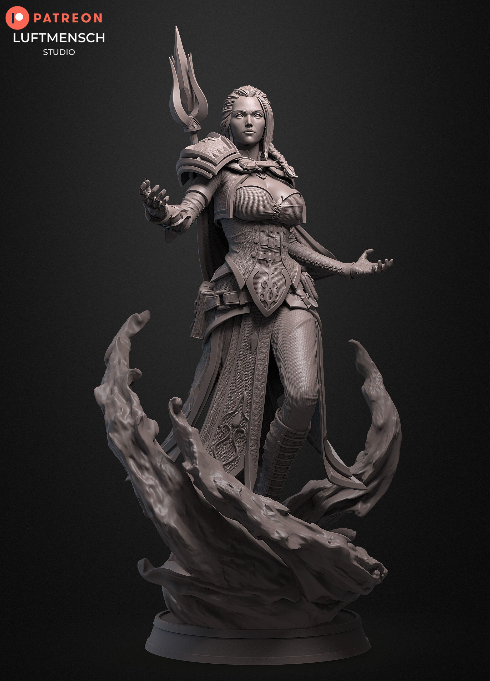 Jaina Proudmoore STL 3D print model_10