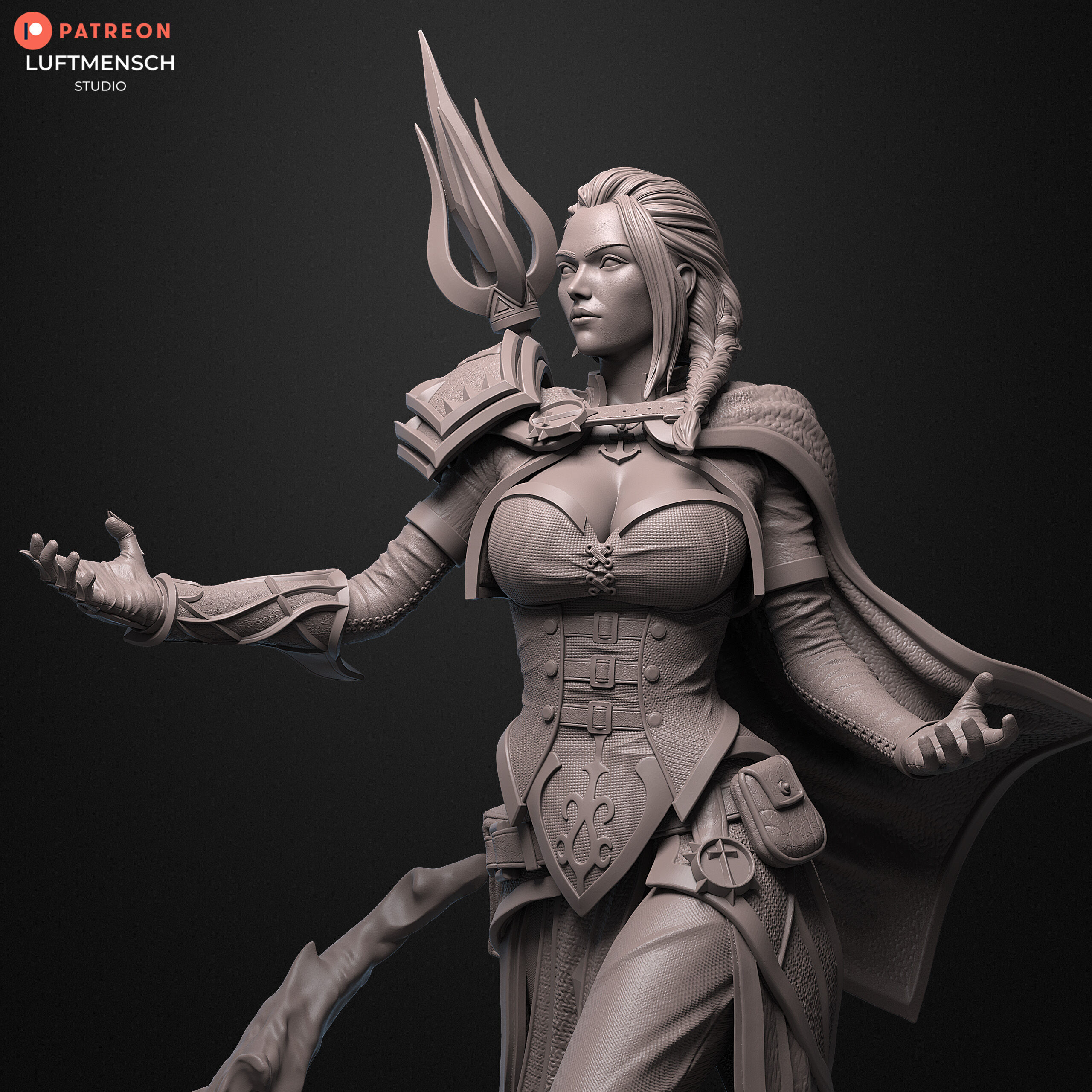 Jaina Proudmoore STL 3D print model_11