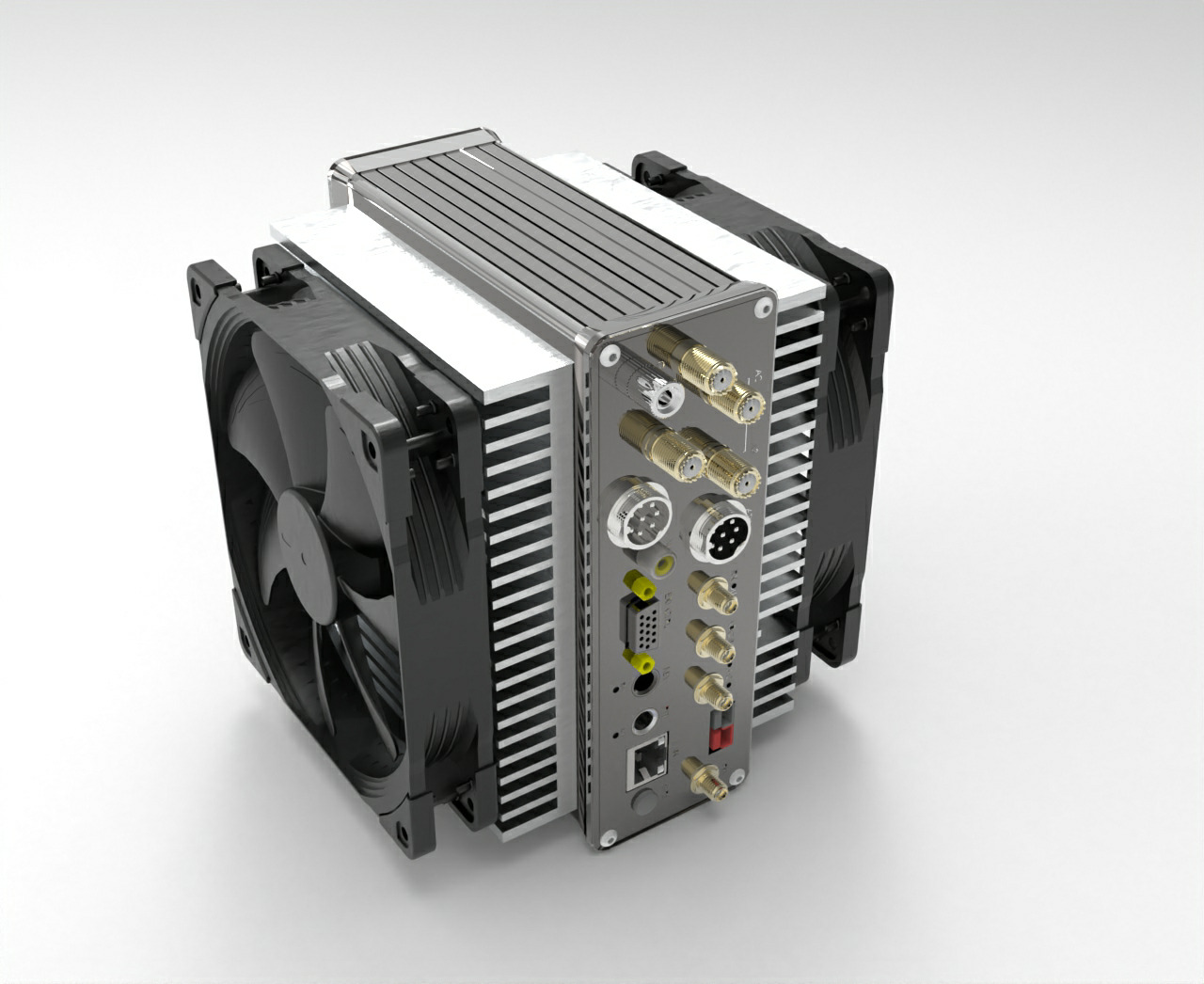 Double-sided cooling supercomputer 3D model_2