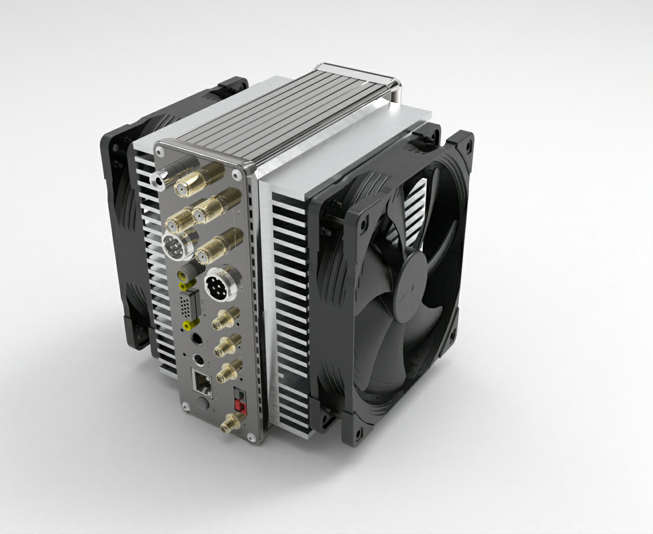 Double-sided cooling supercomputer 3D model_3