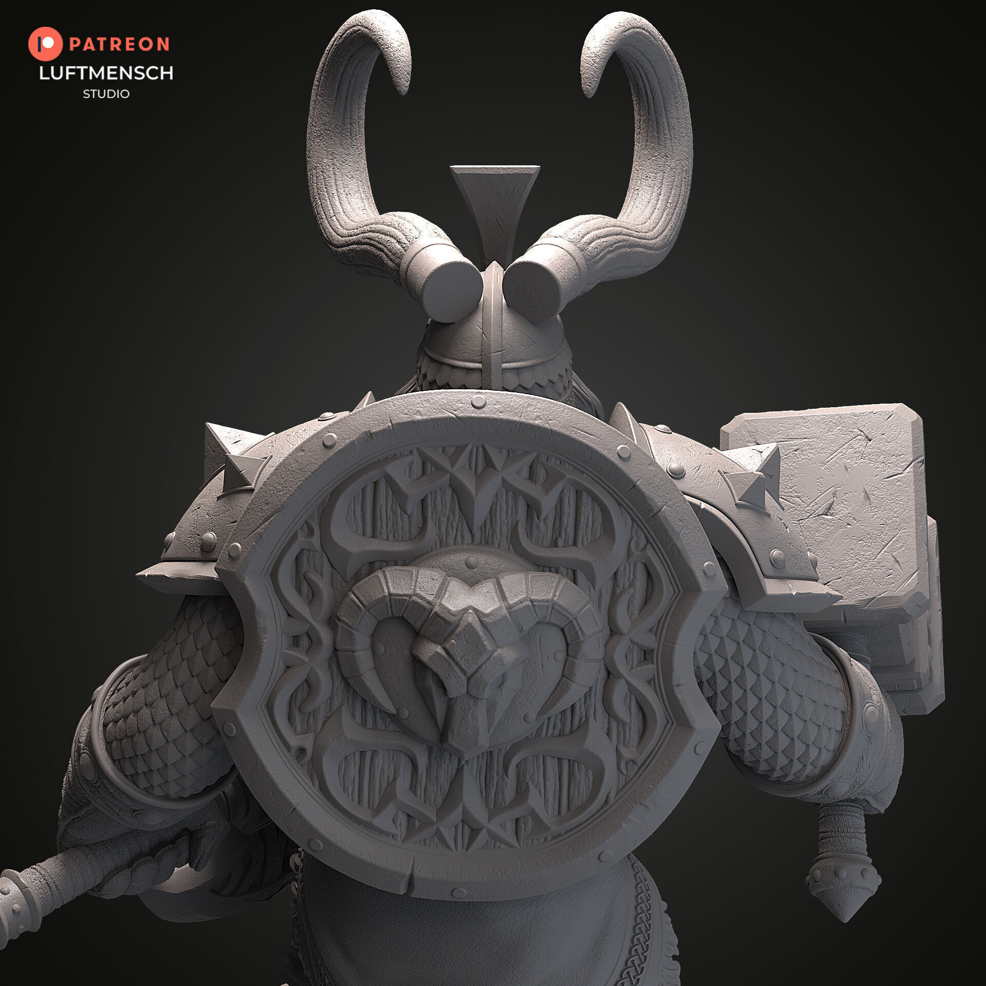 Muradin Bronzebeard STL 3D print model_8