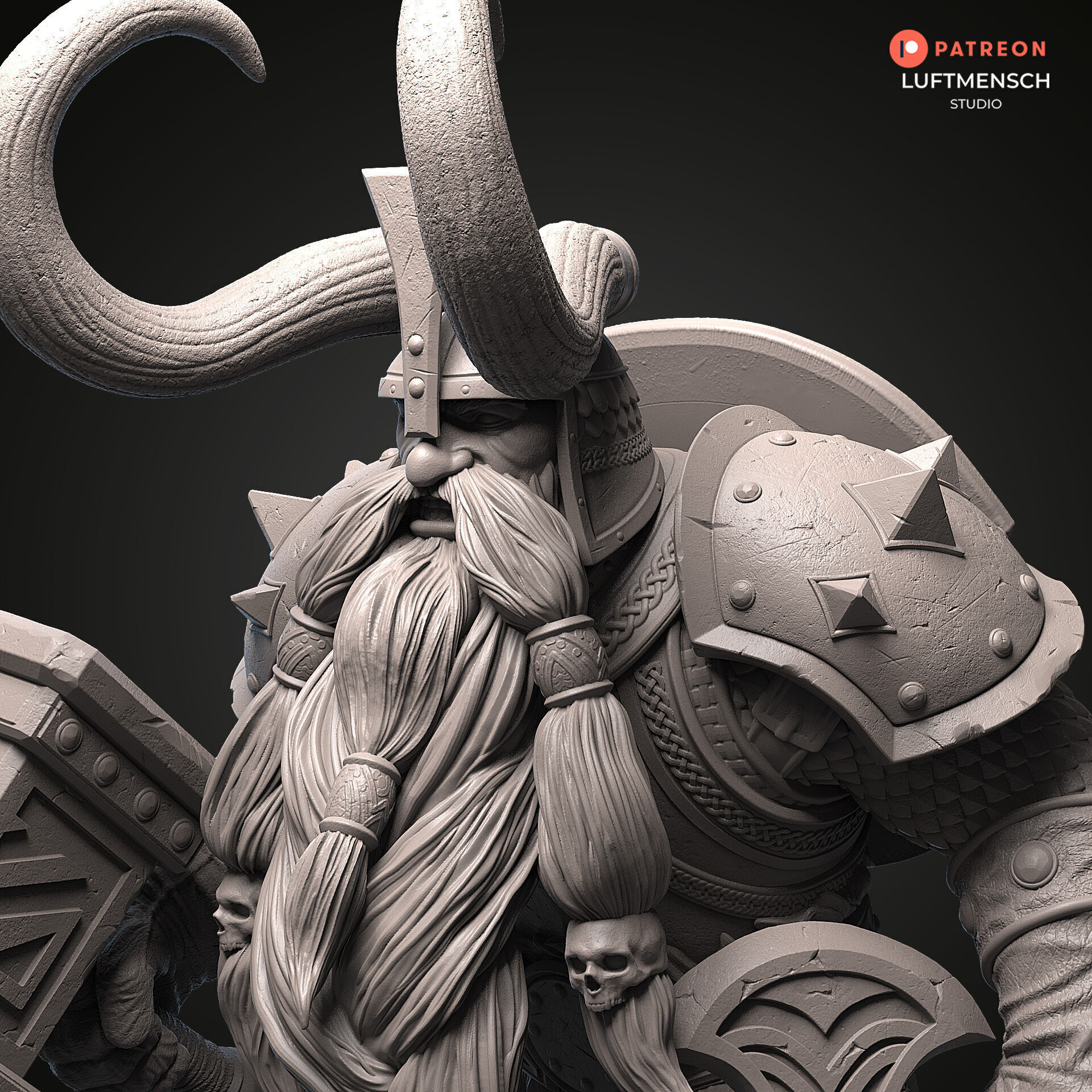 Muradin Bronzebeard STL 3D print model_10