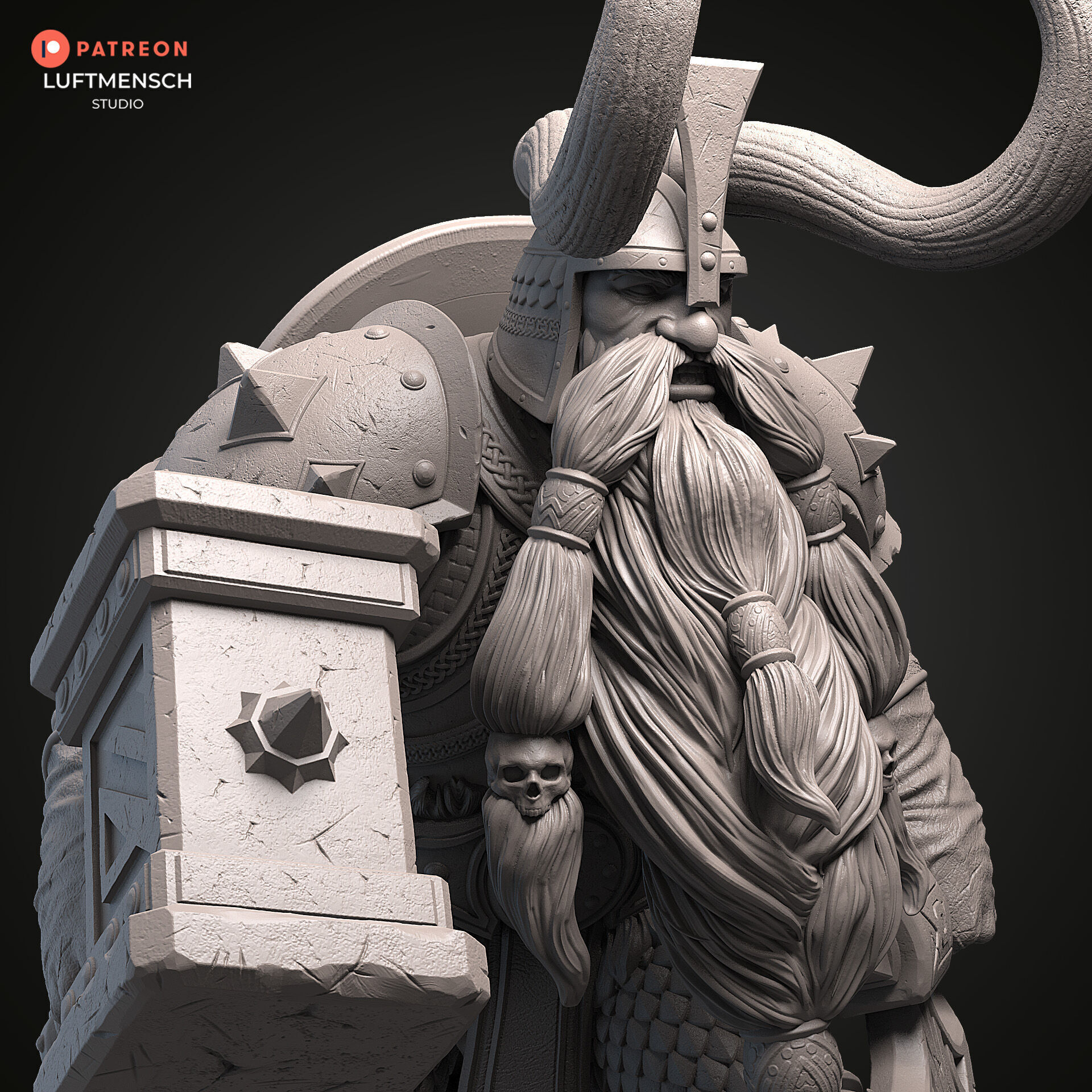 Muradin Bronzebeard STL 3D print model_9