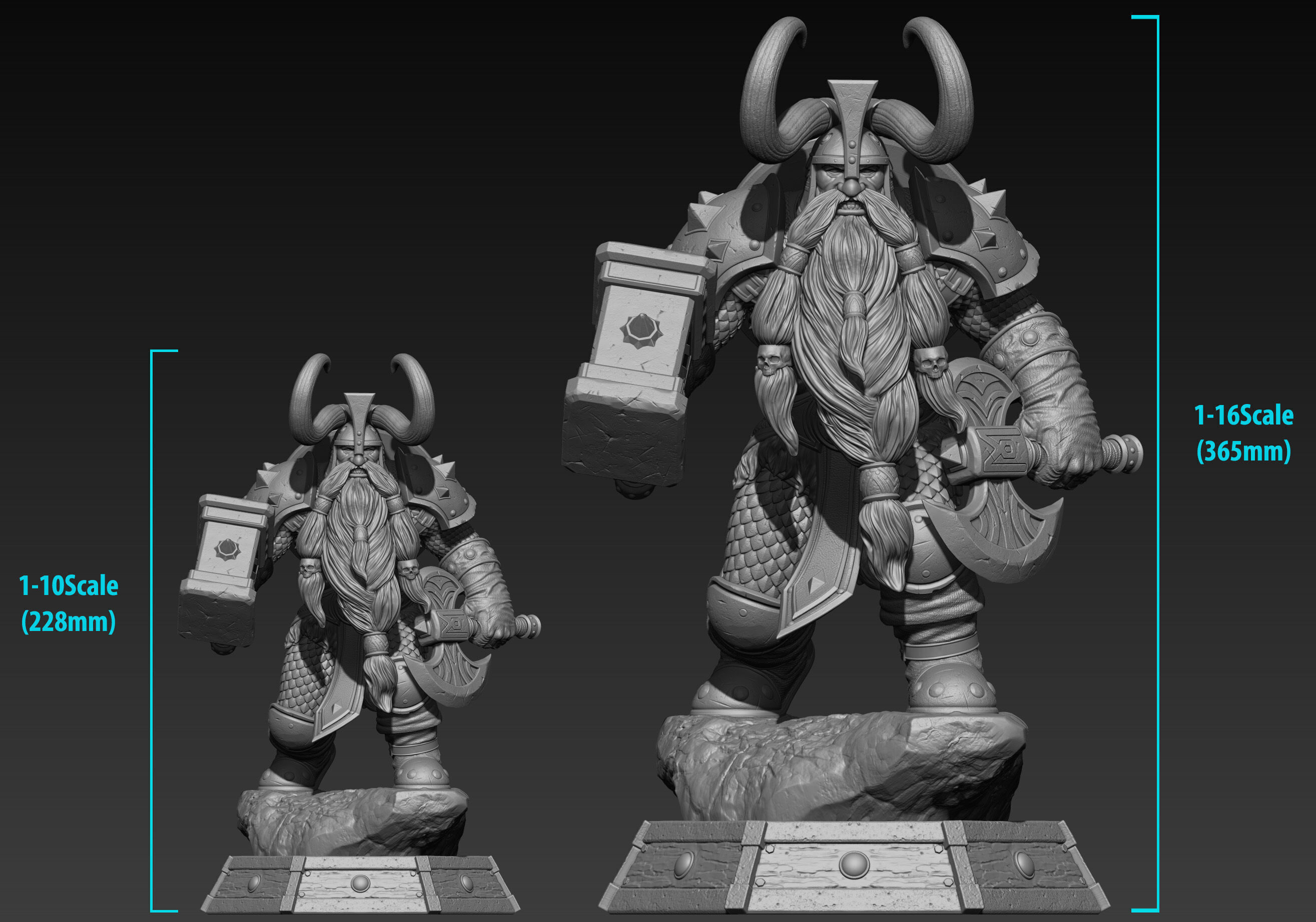 Muradin Bronzebeard STL 3D print model_11