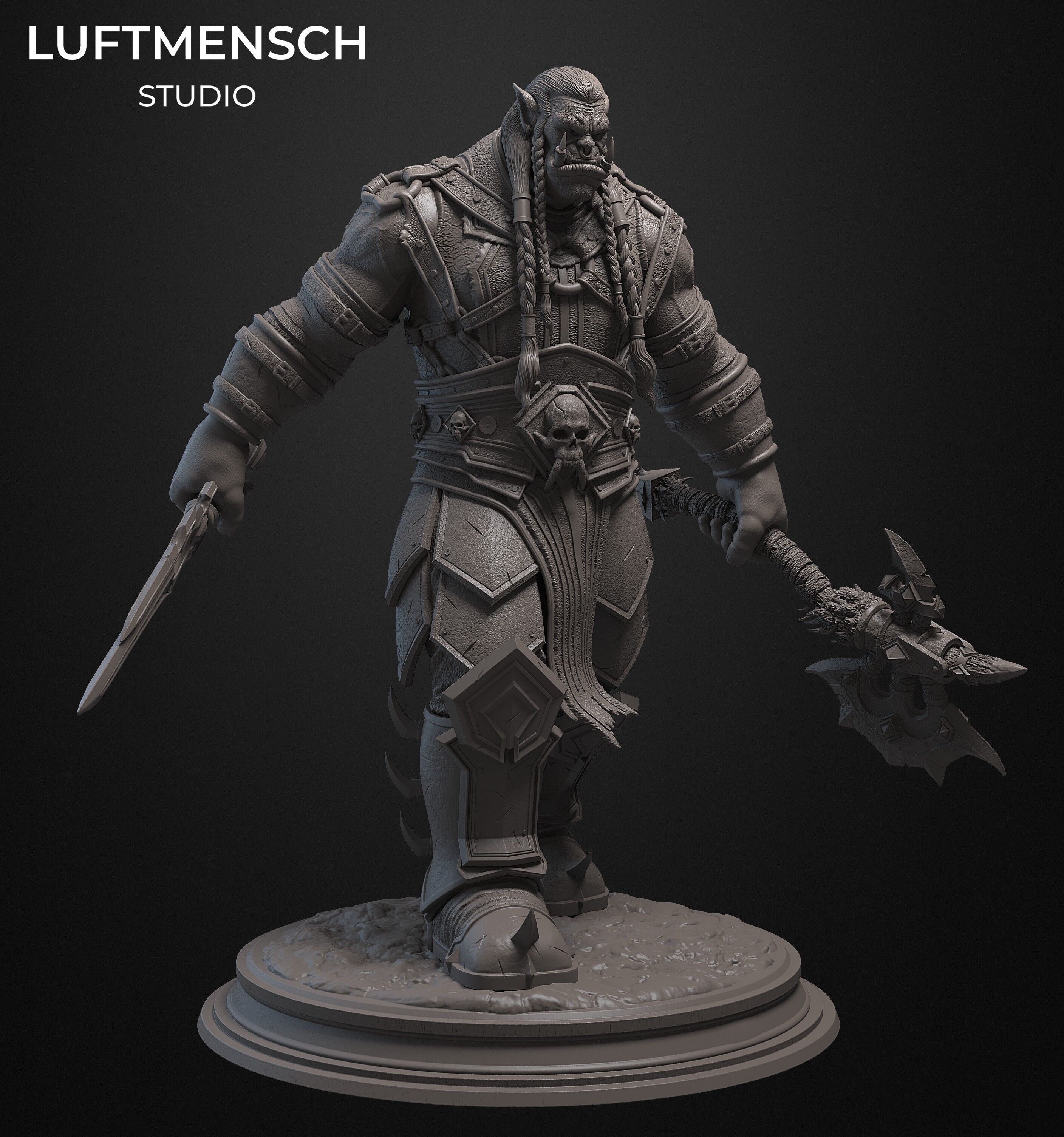 Varok Saurfang STL 3D print model_6