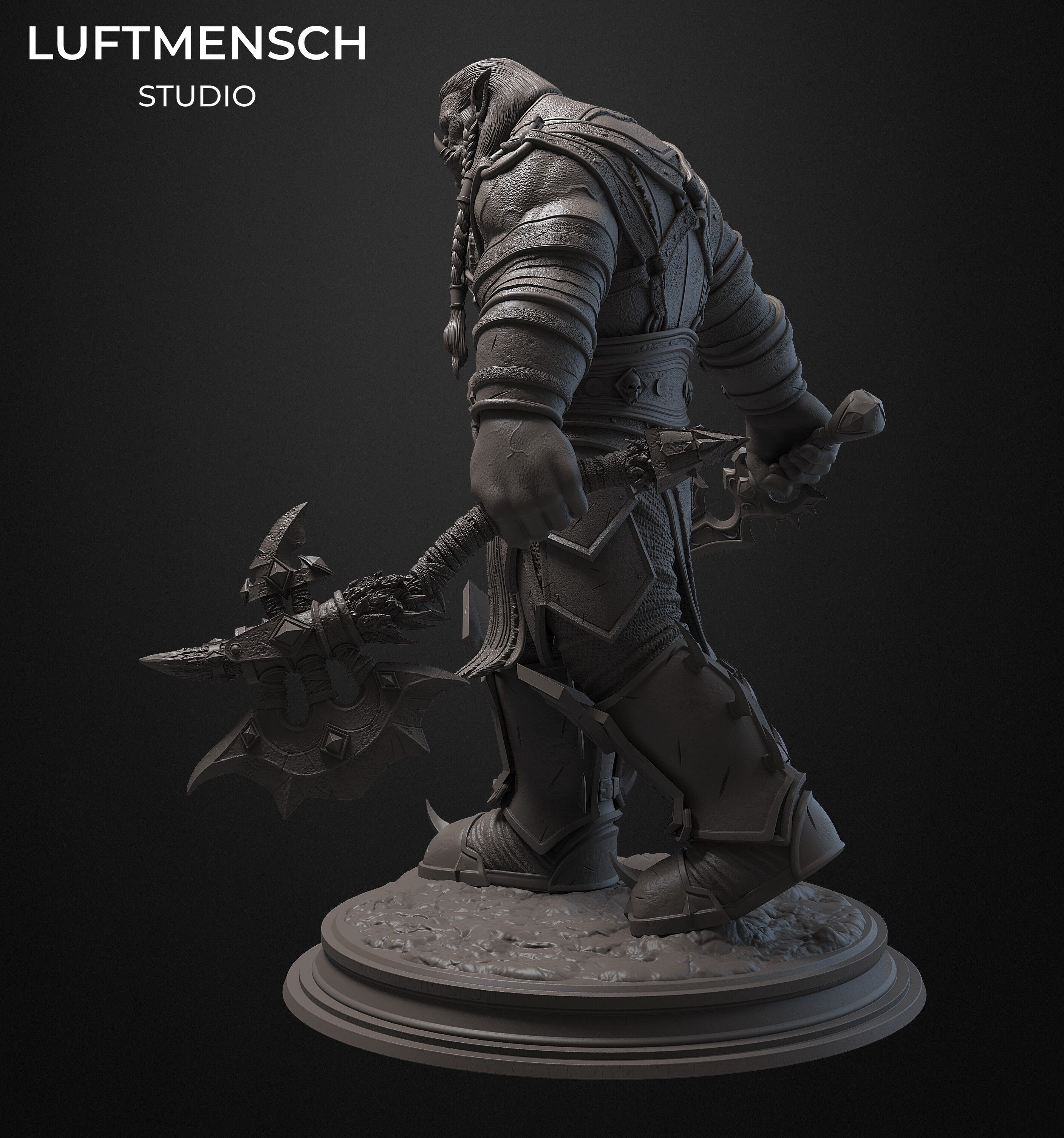 Varok Saurfang STL 3D print model_3