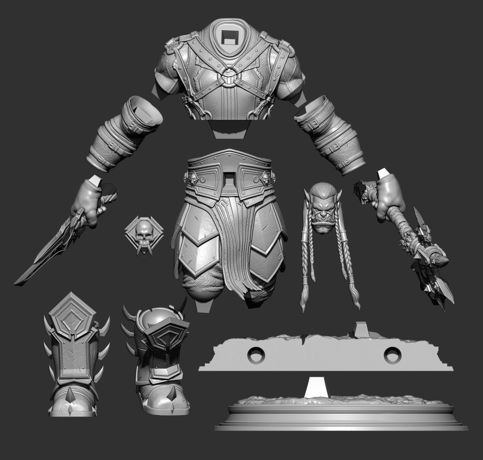 Varok Saurfang STL 3D print model_8