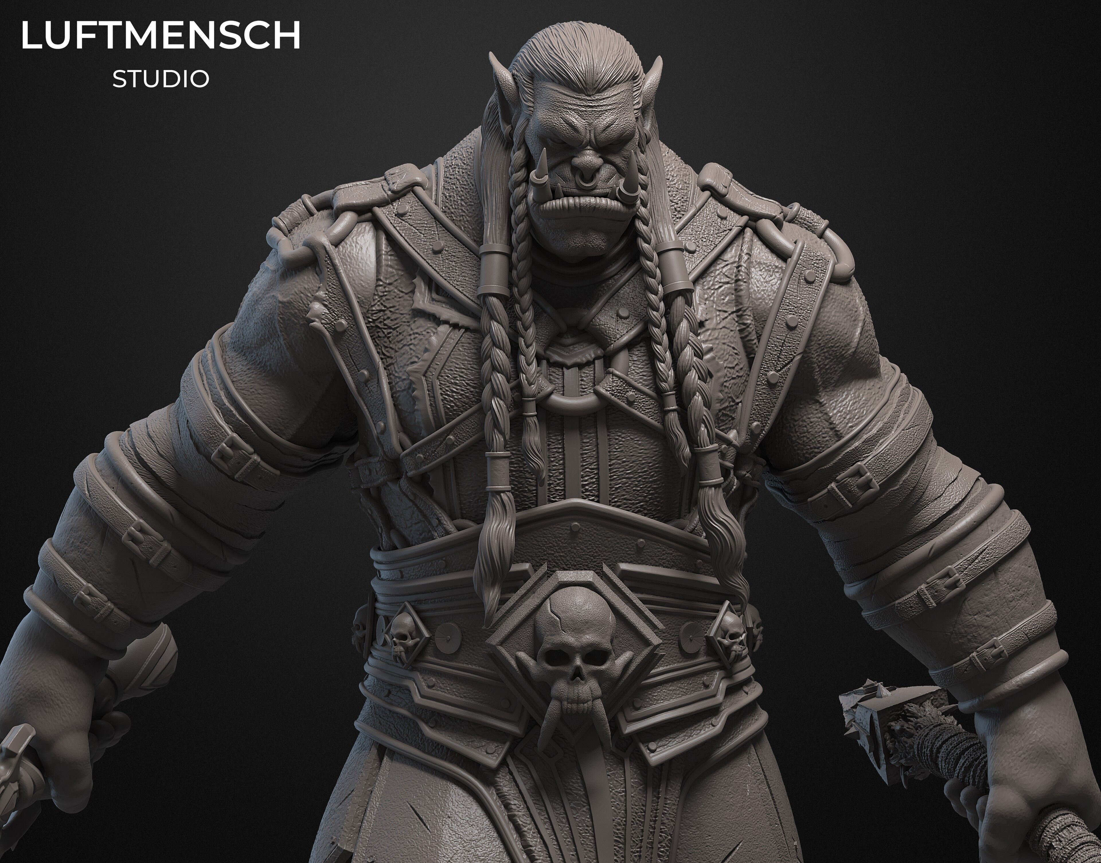 Varok Saurfang STL 3D print model_7