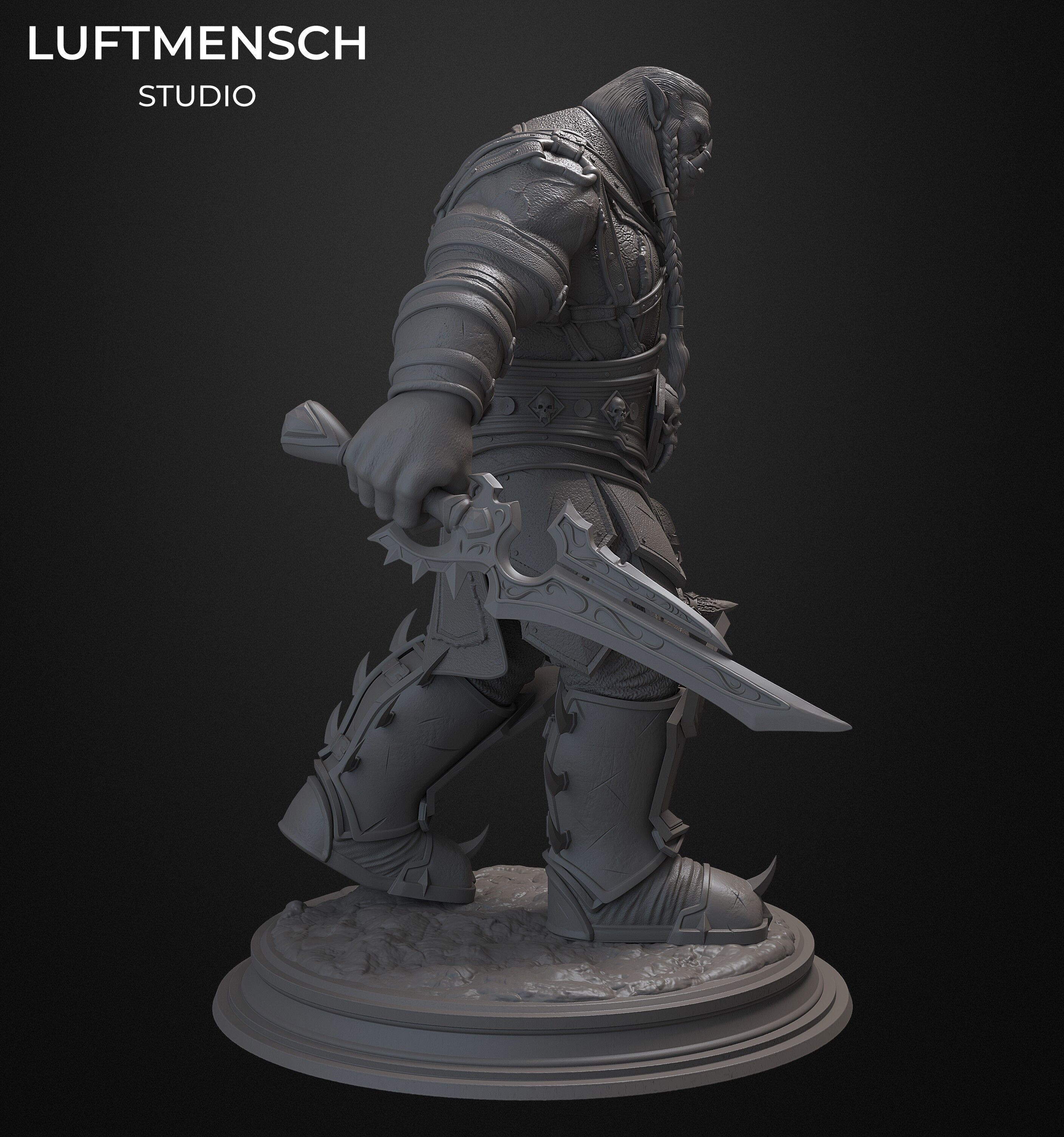 Varok Saurfang STL 3D print model_5