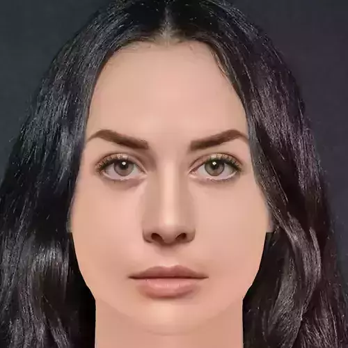 Zuria Vega Head - No Hair - Low poly head for game