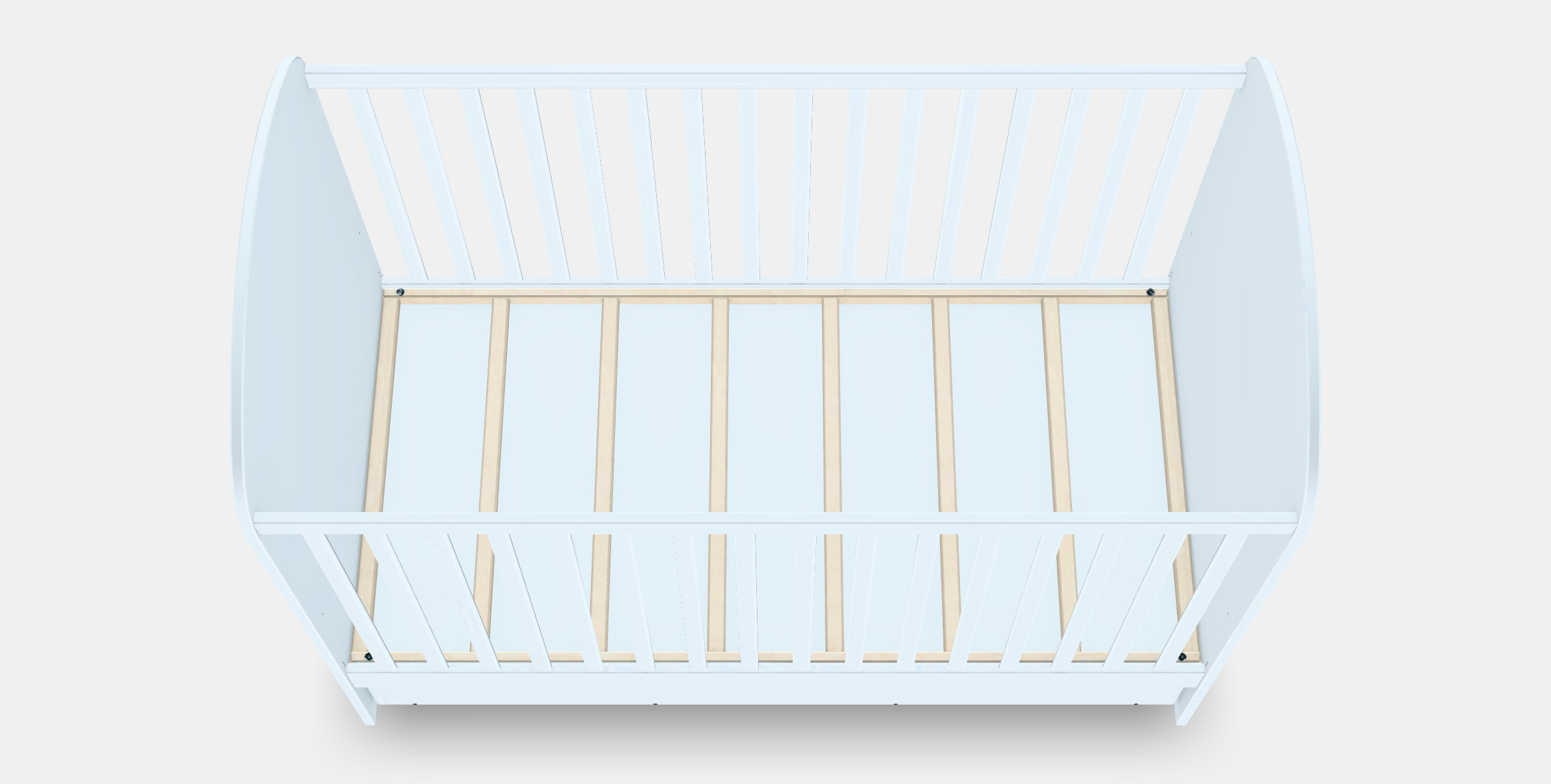 GONATT Cot with drawer 3D model_4