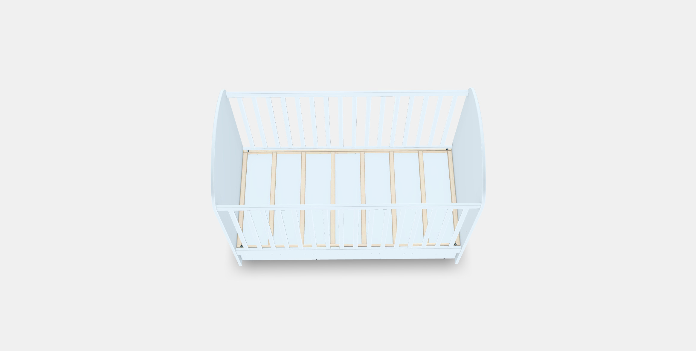 GONATT Cot with drawer 3D model_3