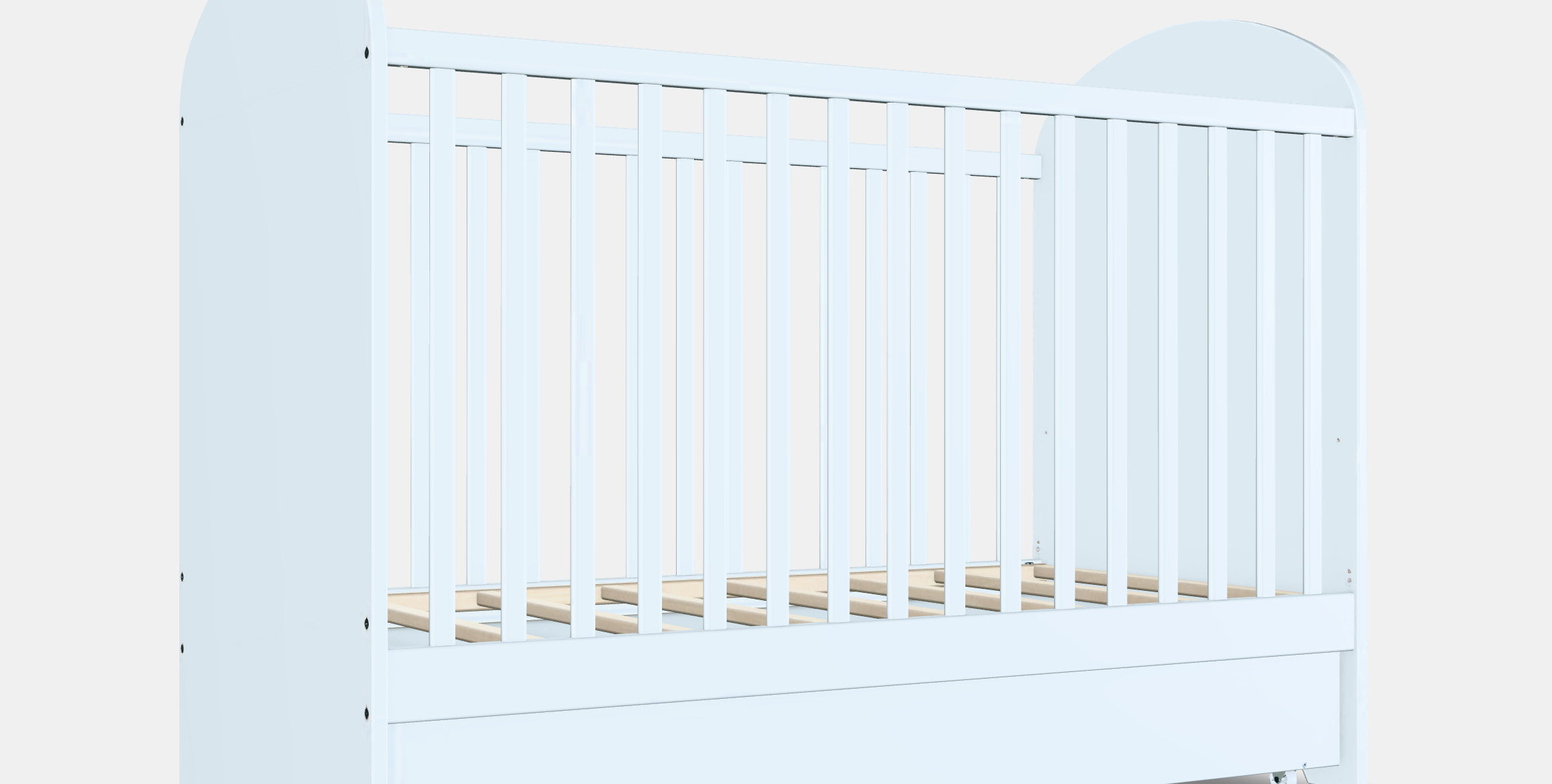 GONATT Cot with drawer 3D model_2