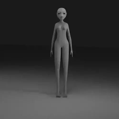 Stylized female base mesh for Sculpting and Animation