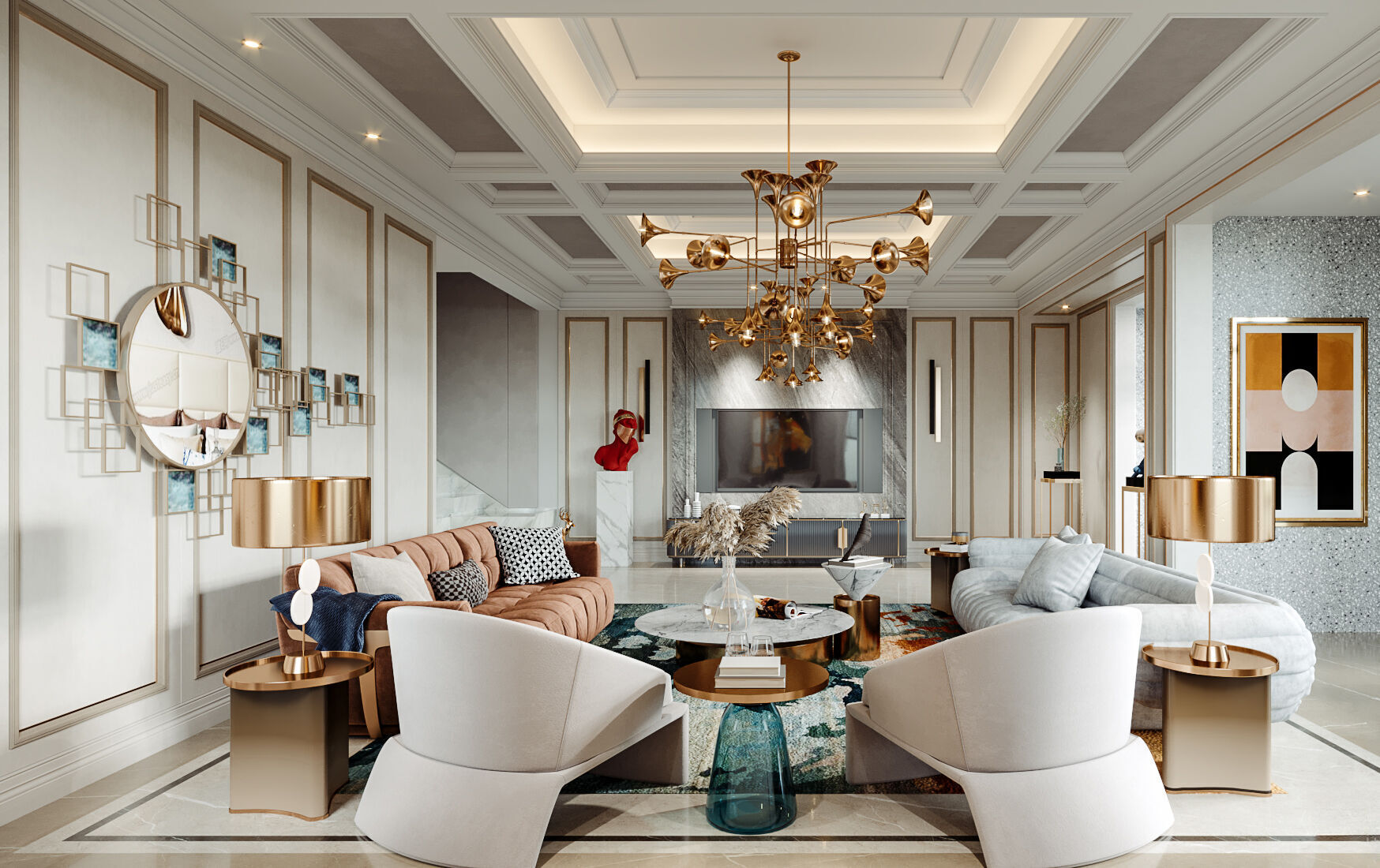   villa interior 3D model_1