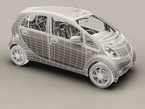 Mitsubishi i i MIEV 3D model_10