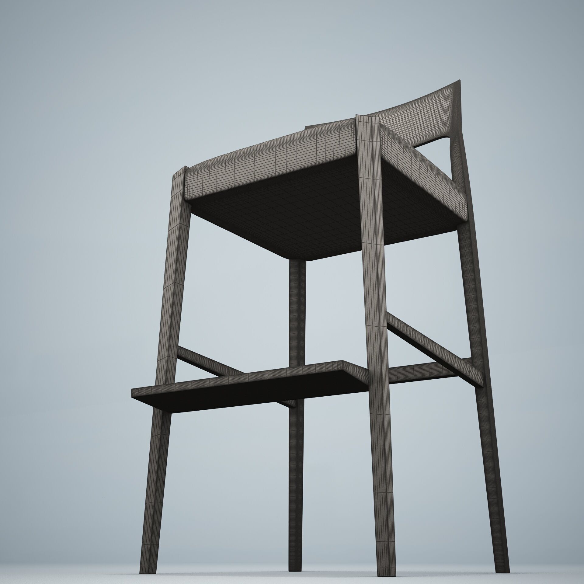 Forms Bar Stool HD 3D model_17