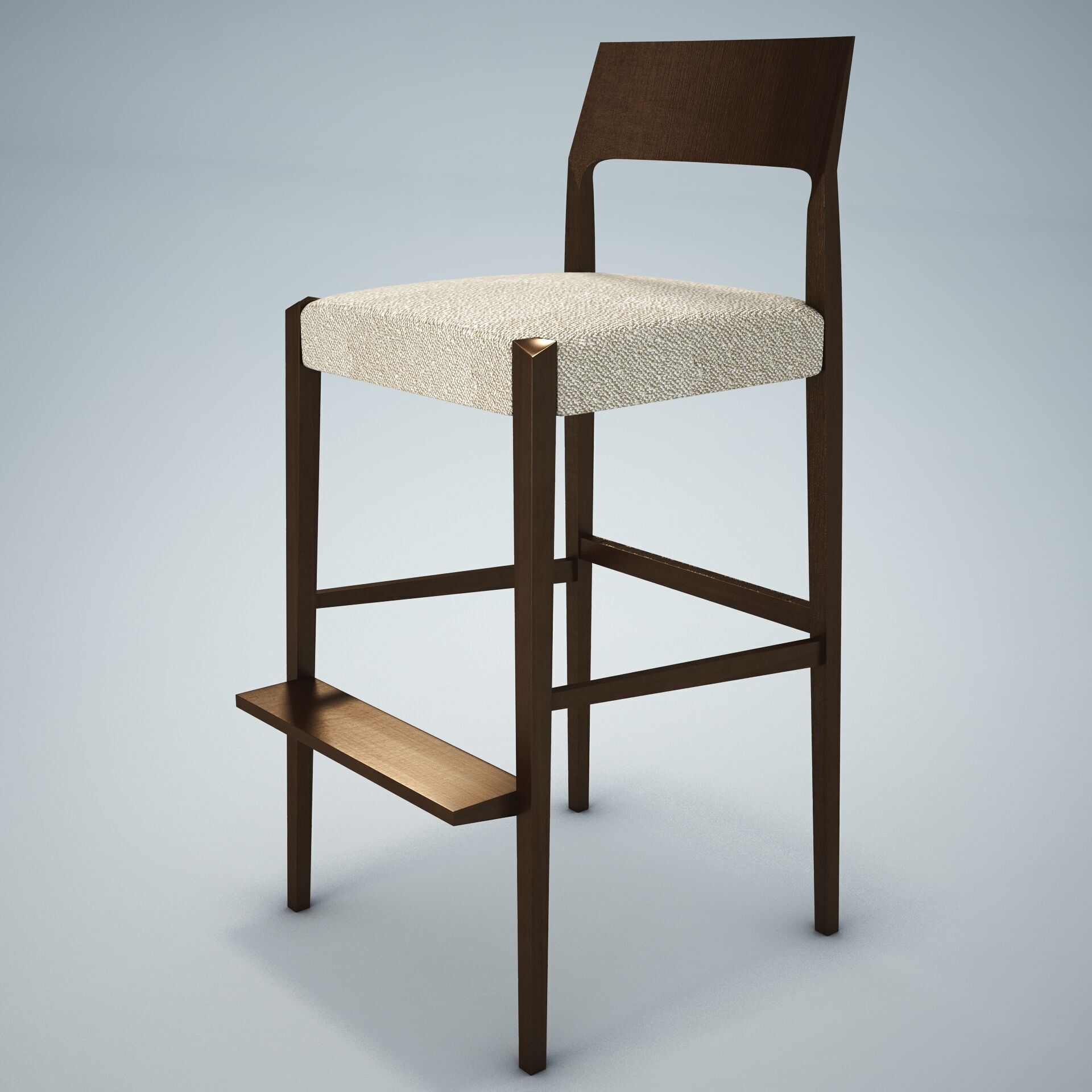 Forms Bar Stool HD 3D model_4