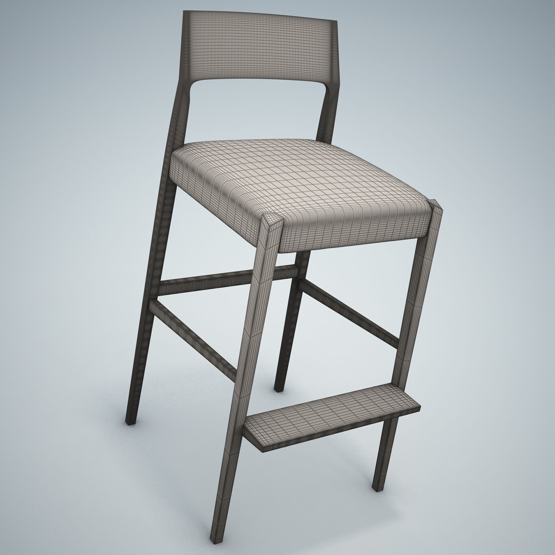 Forms Bar Stool HD 3D model_11