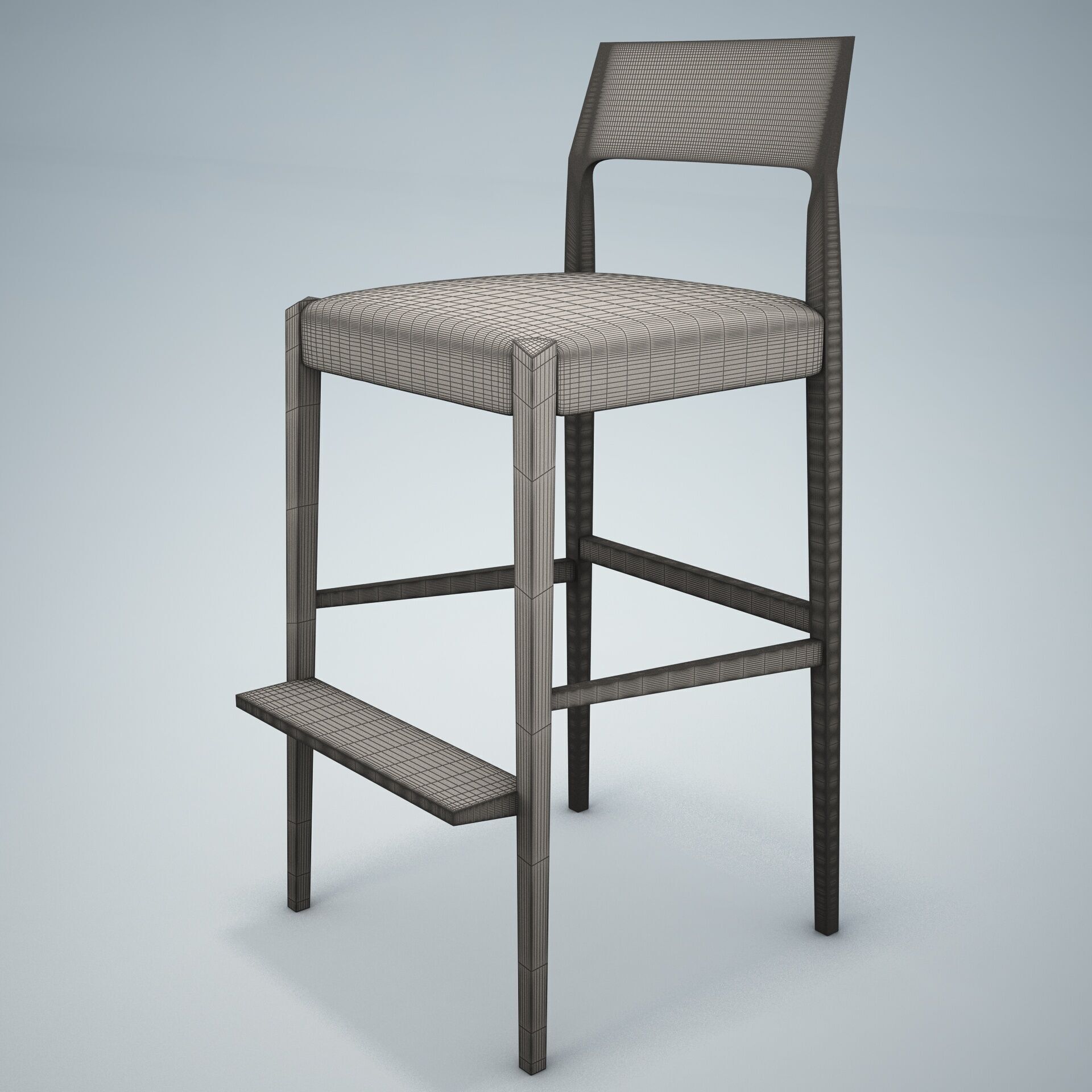 Forms Bar Stool HD 3D model_14