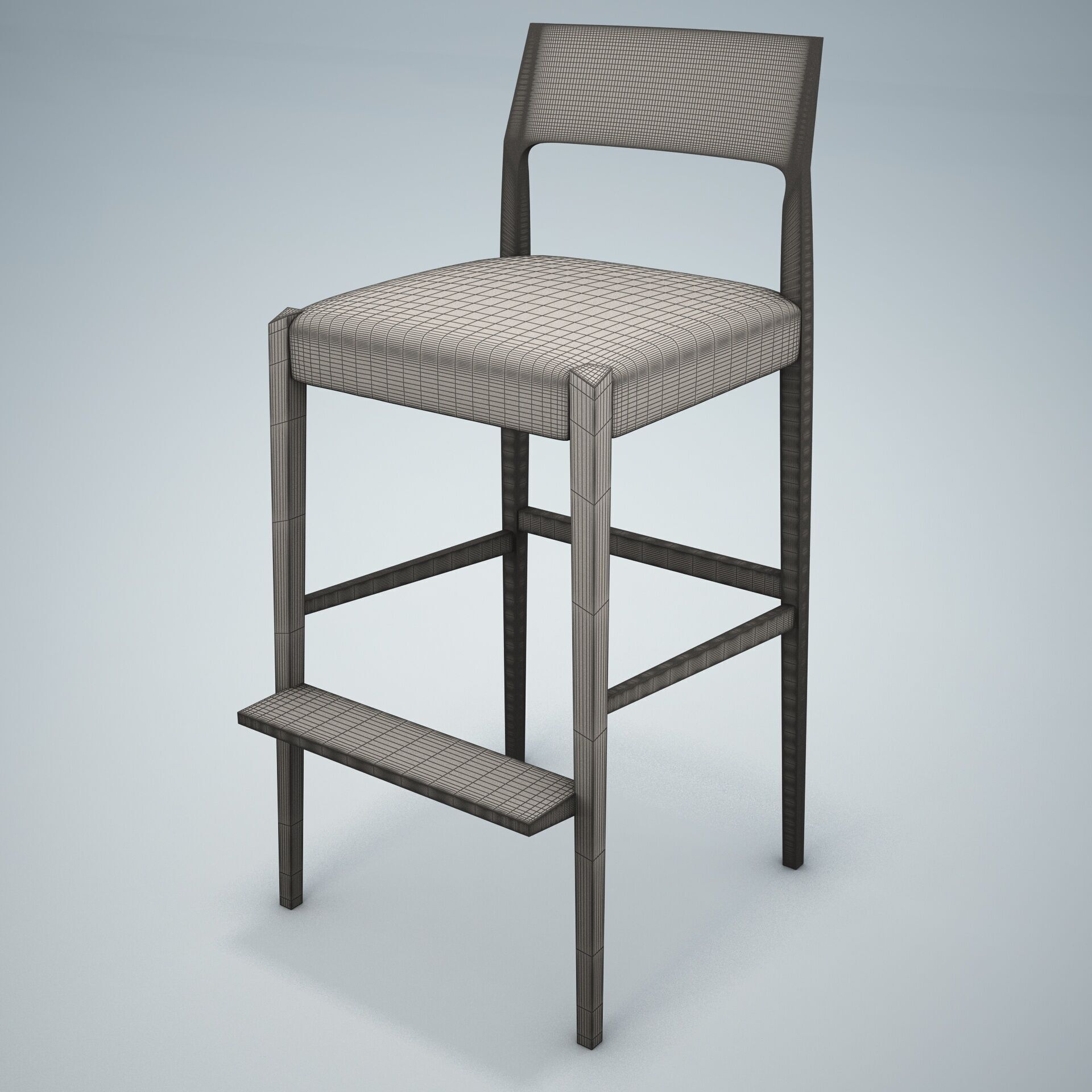 Forms Bar Stool HD 3D model_13