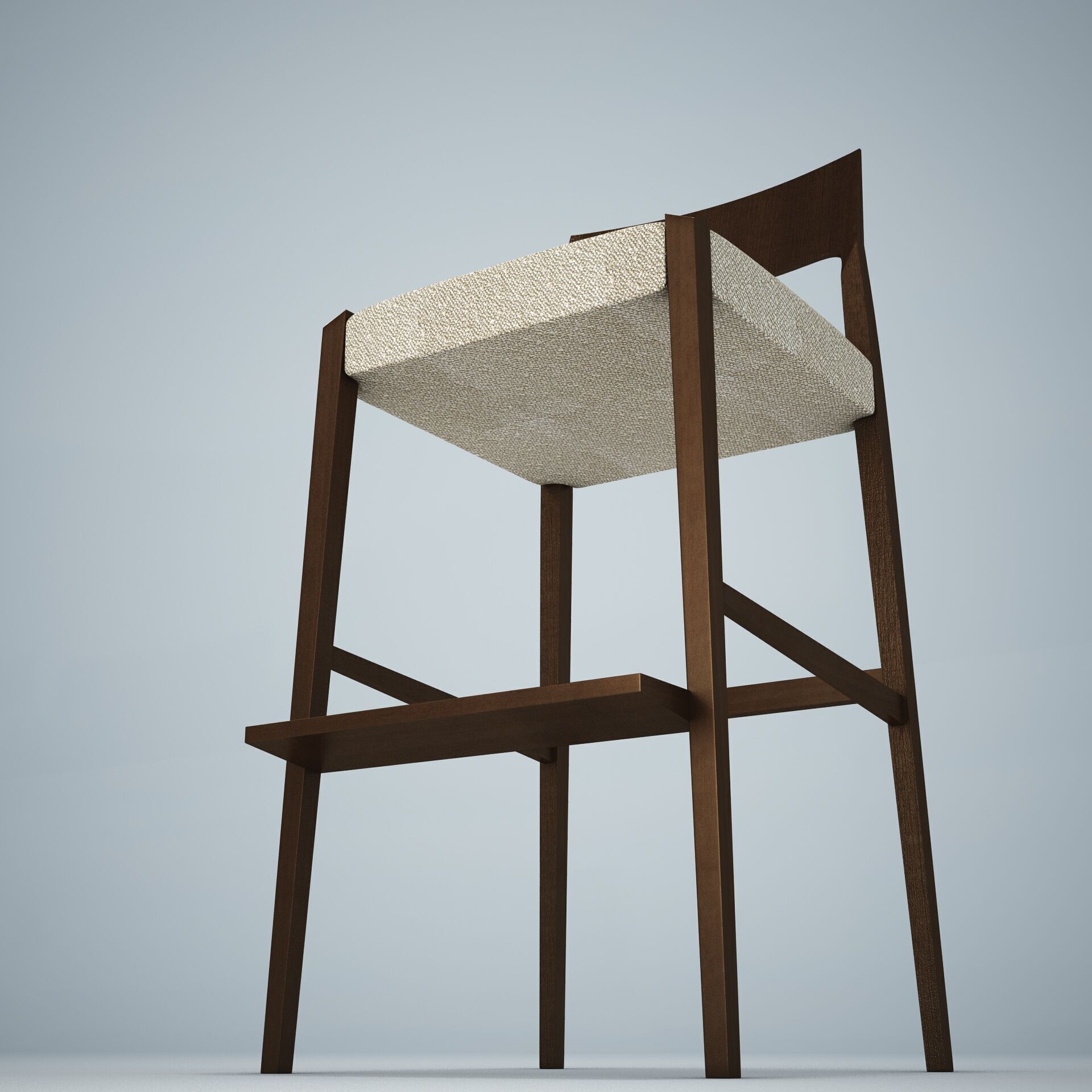 Forms Bar Stool HD 3D model_7
