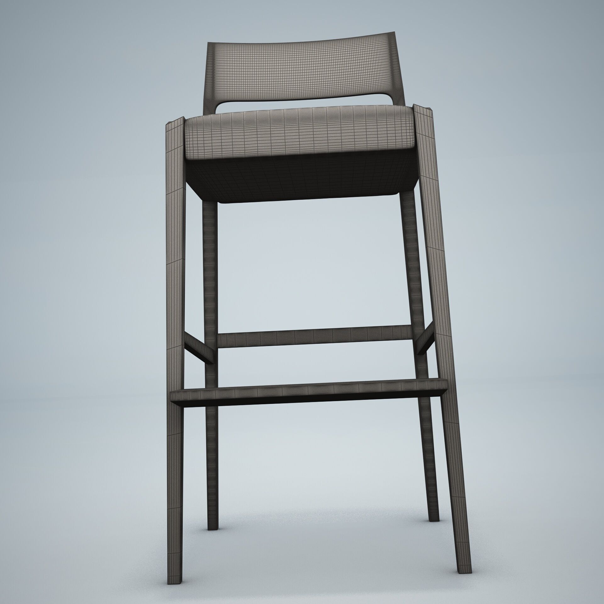 Forms Bar Stool HD 3D model_15