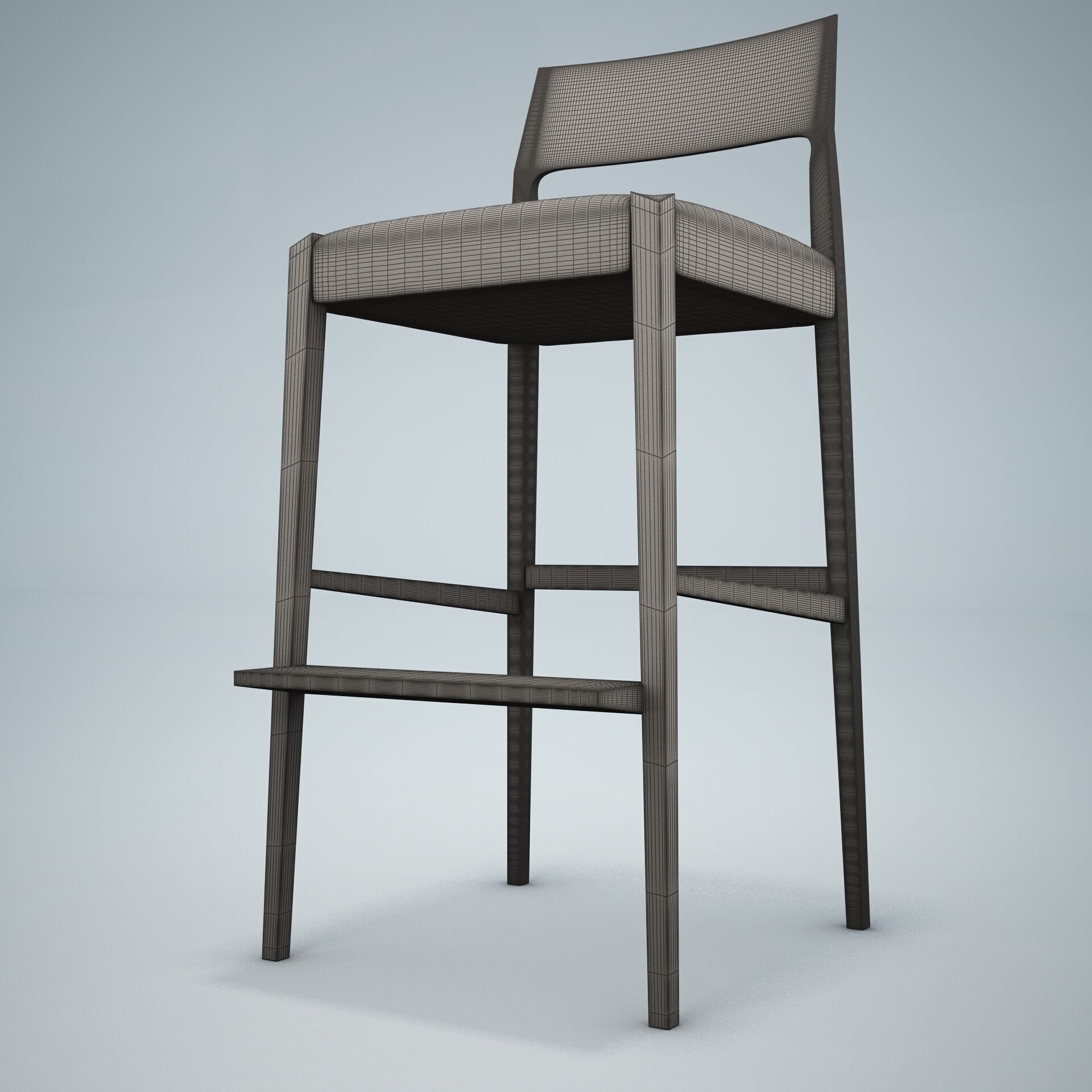 Forms Bar Stool HD 3D model_19