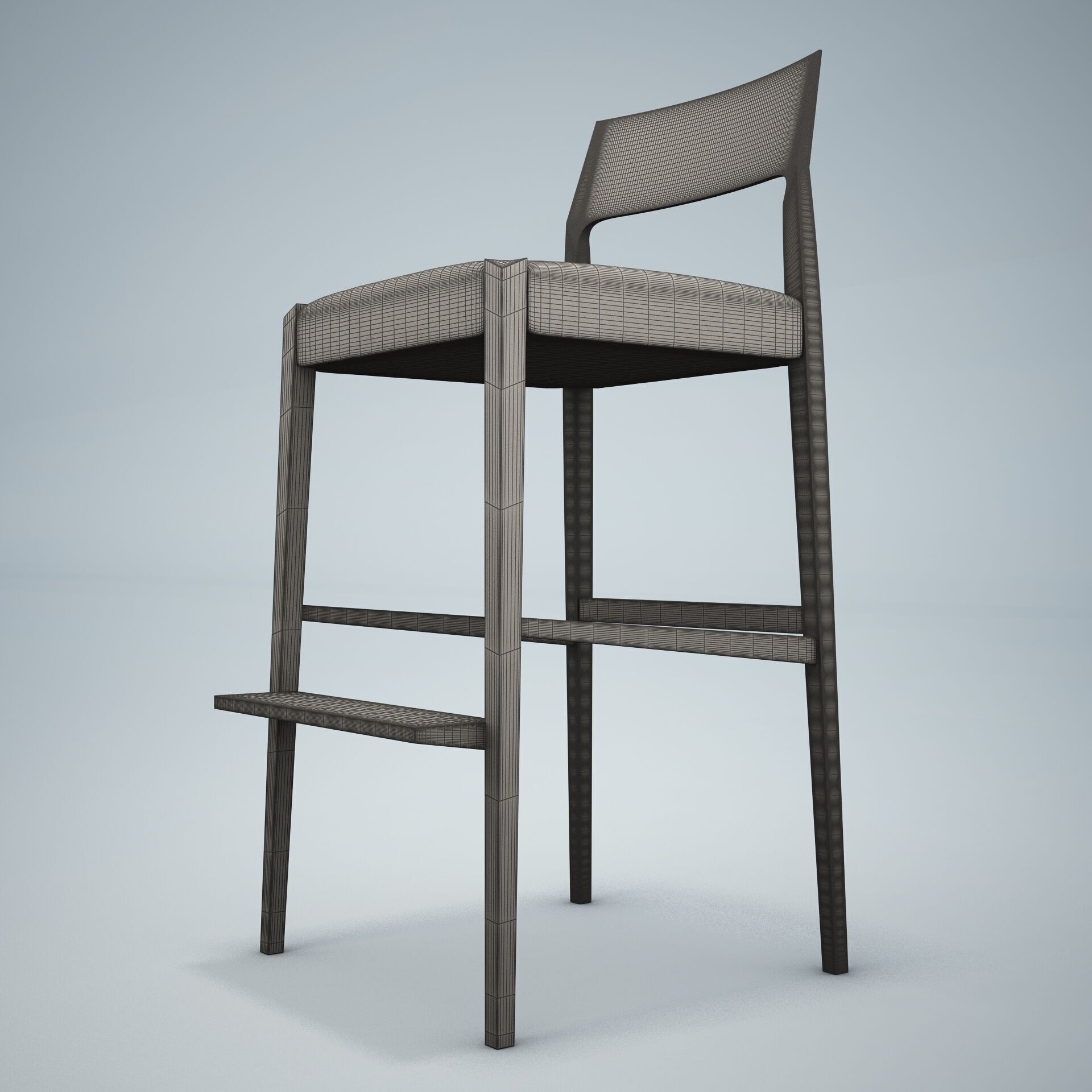 Forms Bar Stool HD 3D model_12