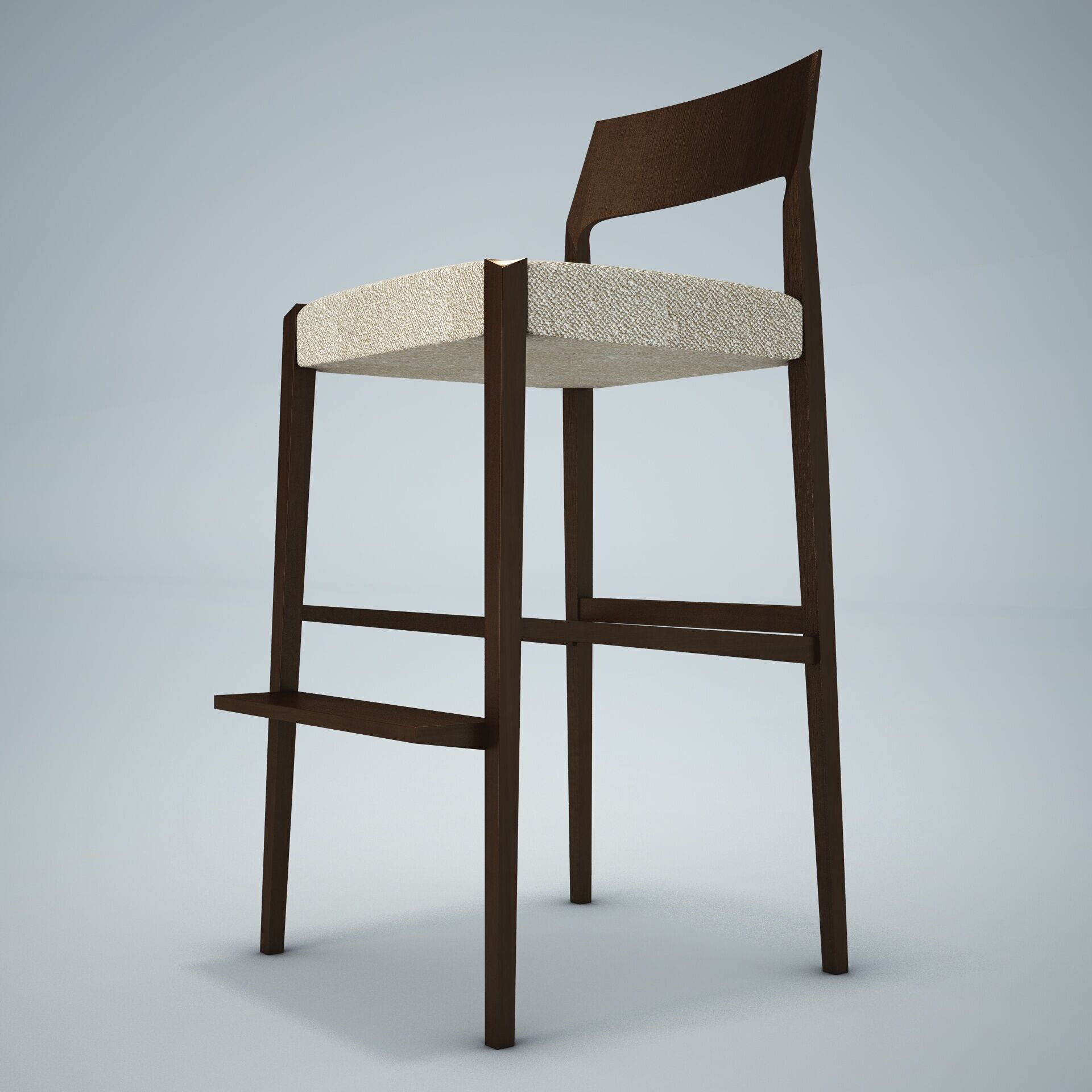 Forms Bar Stool HD 3D model_2