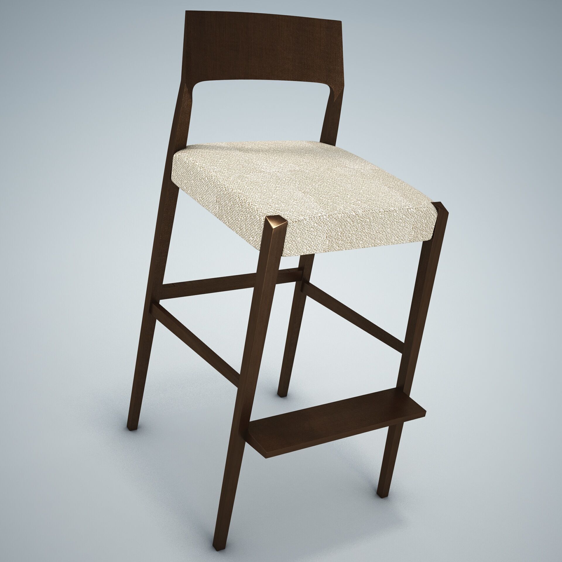 Forms Bar Stool HD 3D model_1