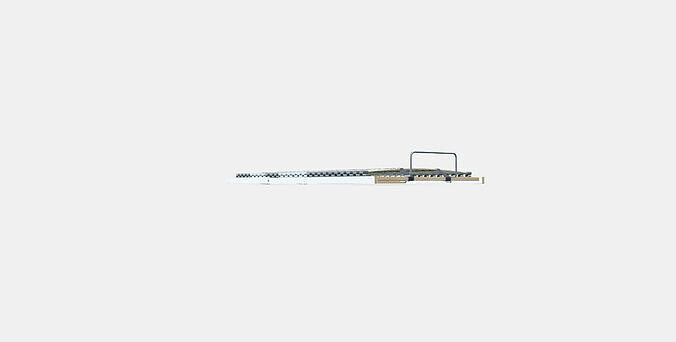 LONSET Slatted bed base adjustable 2 3D model