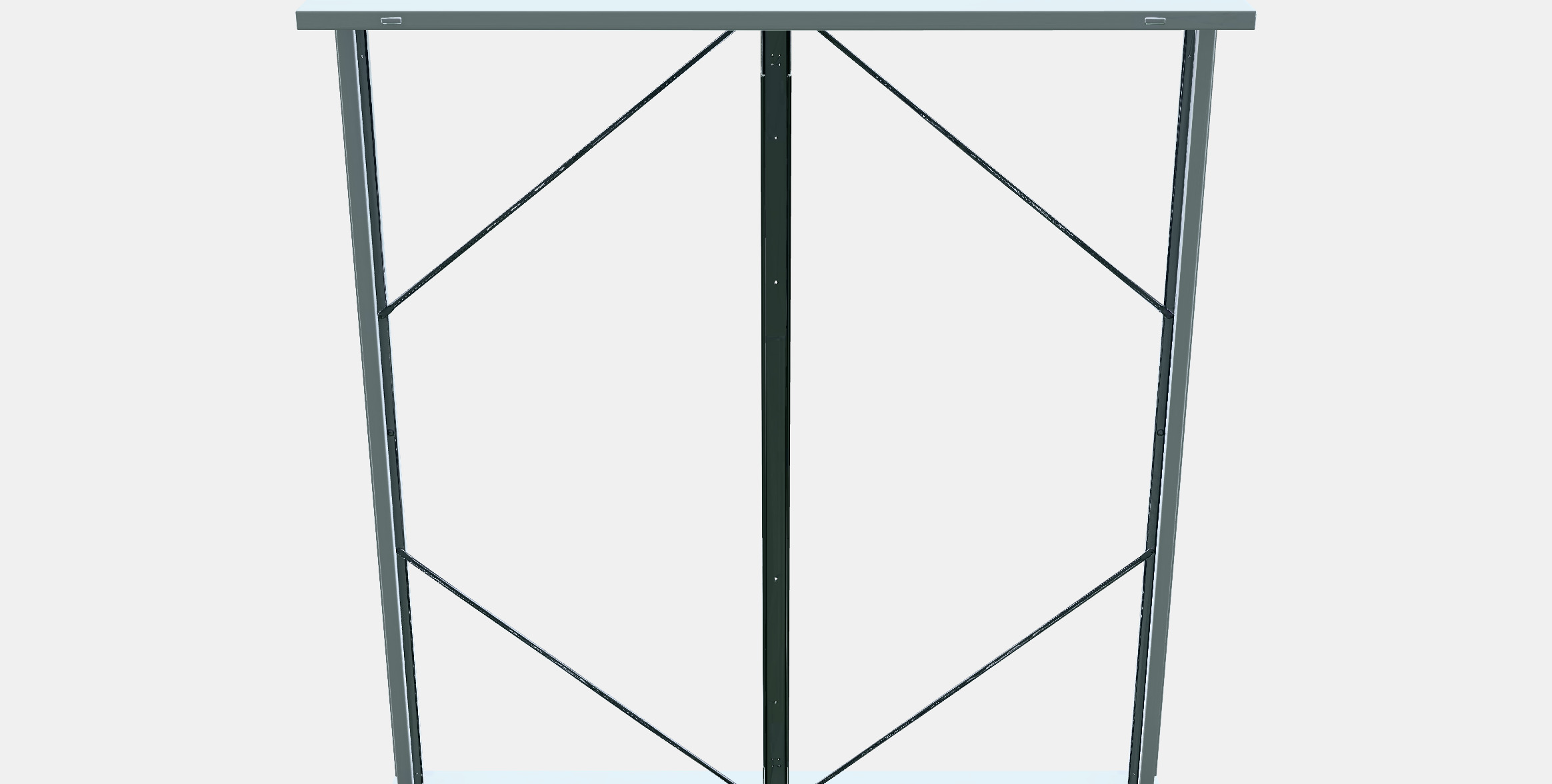 MALM Bed frame high 1 Low-poly 3D model_8