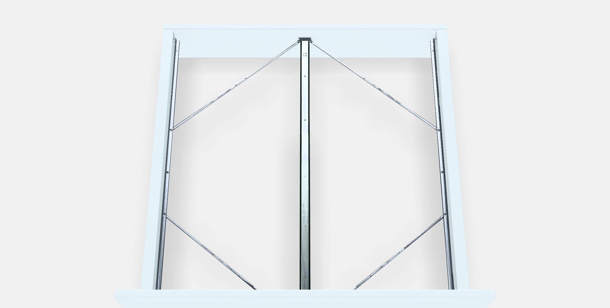 MALM Bed frame high 1 Low-poly 3D model_4