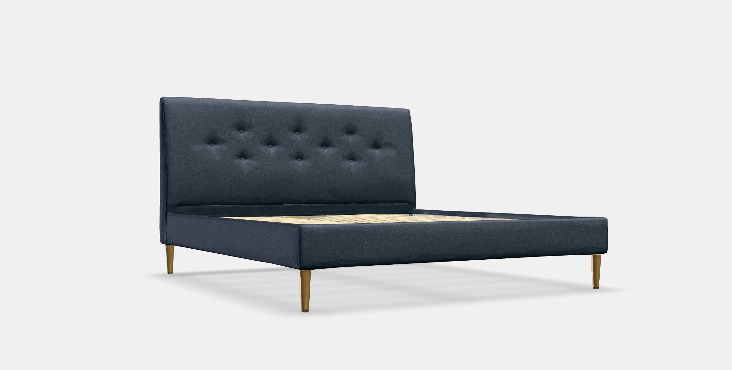 IDANAS Upholstered bed frame 1 Low-poly 3D model_7