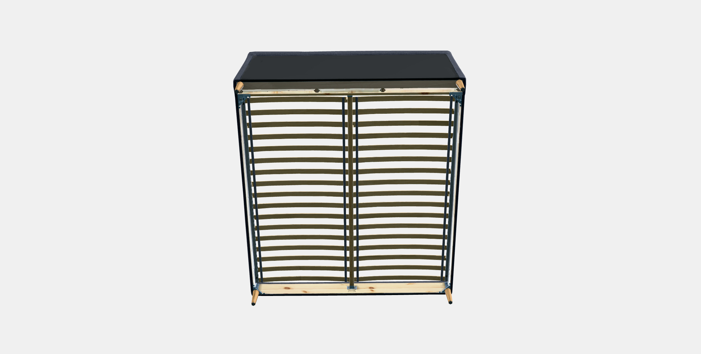 IDANAS Upholstered bed frame 1 Low-poly 3D model_9