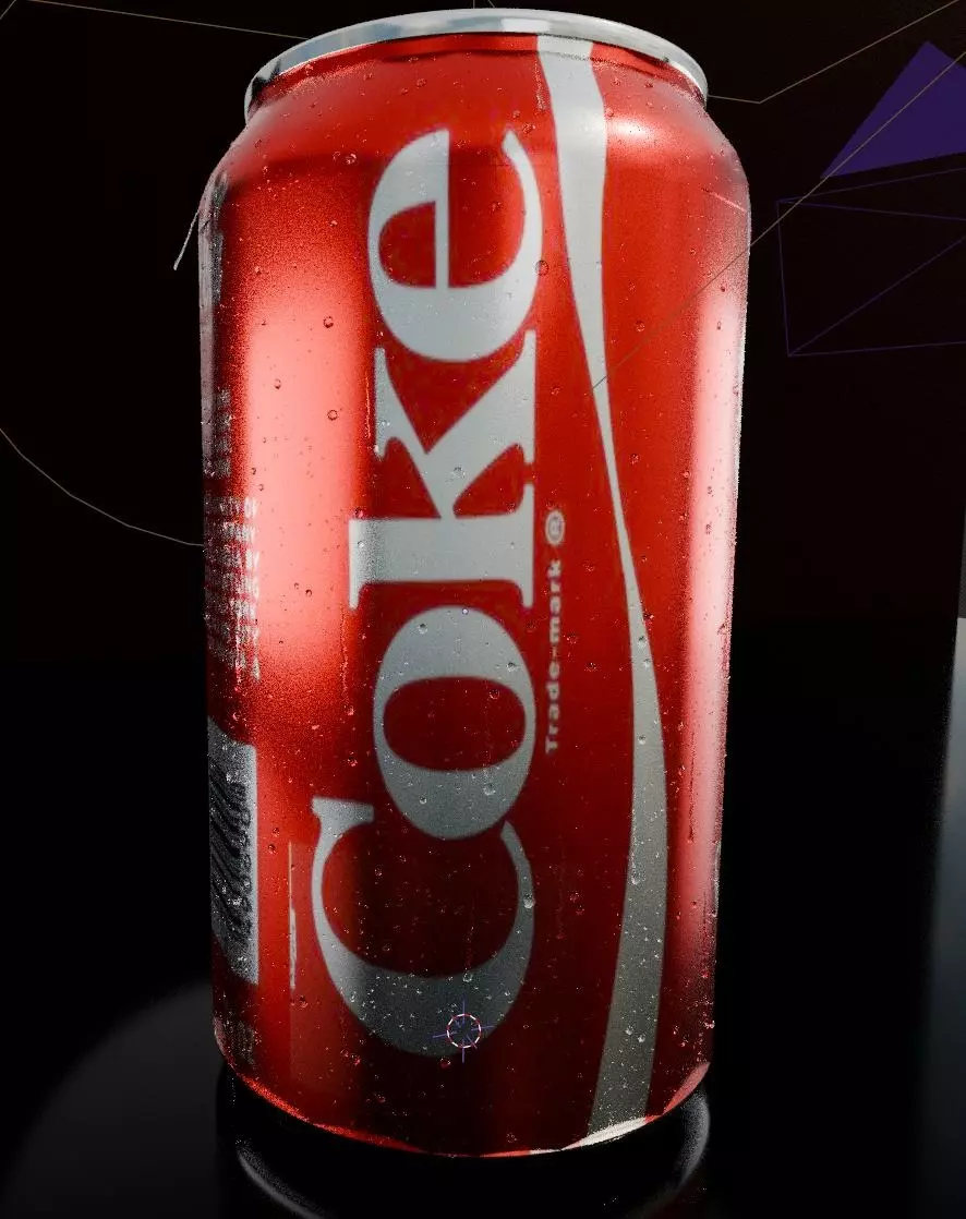 Coke Can Free low-poly 3D model