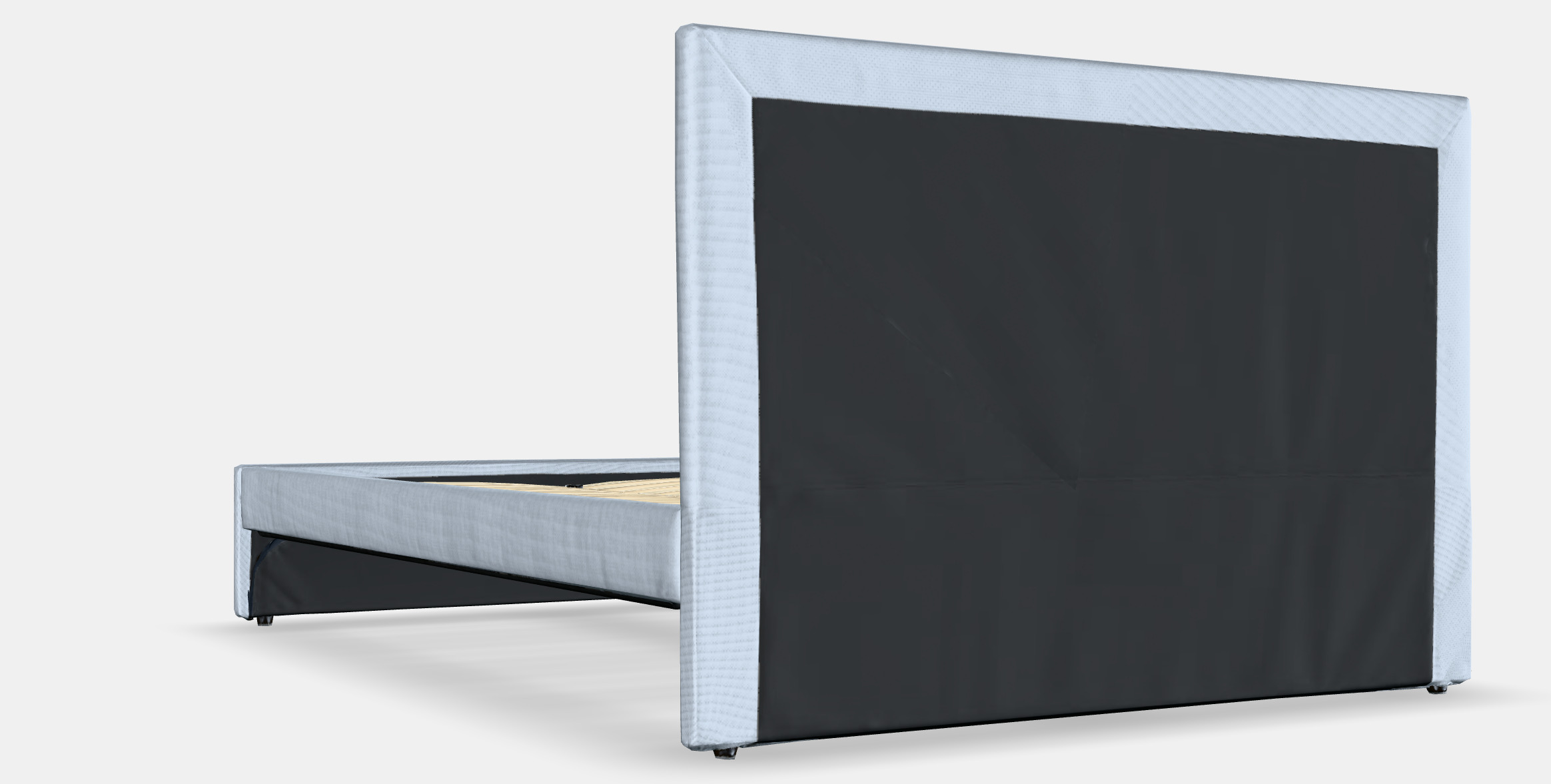 GLADSTAD Upholstered bed frame Low-poly 3D model_3