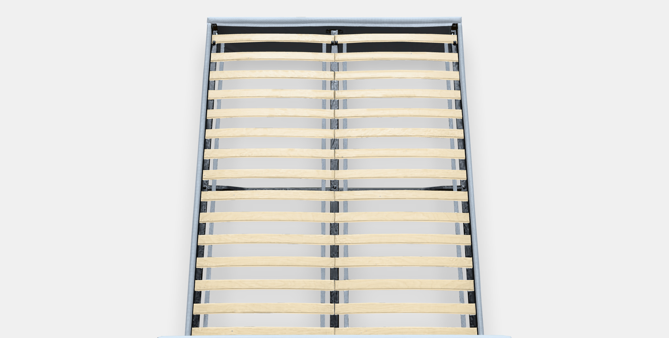 GLADSTAD Upholstered bed frame Low-poly 3D model_4