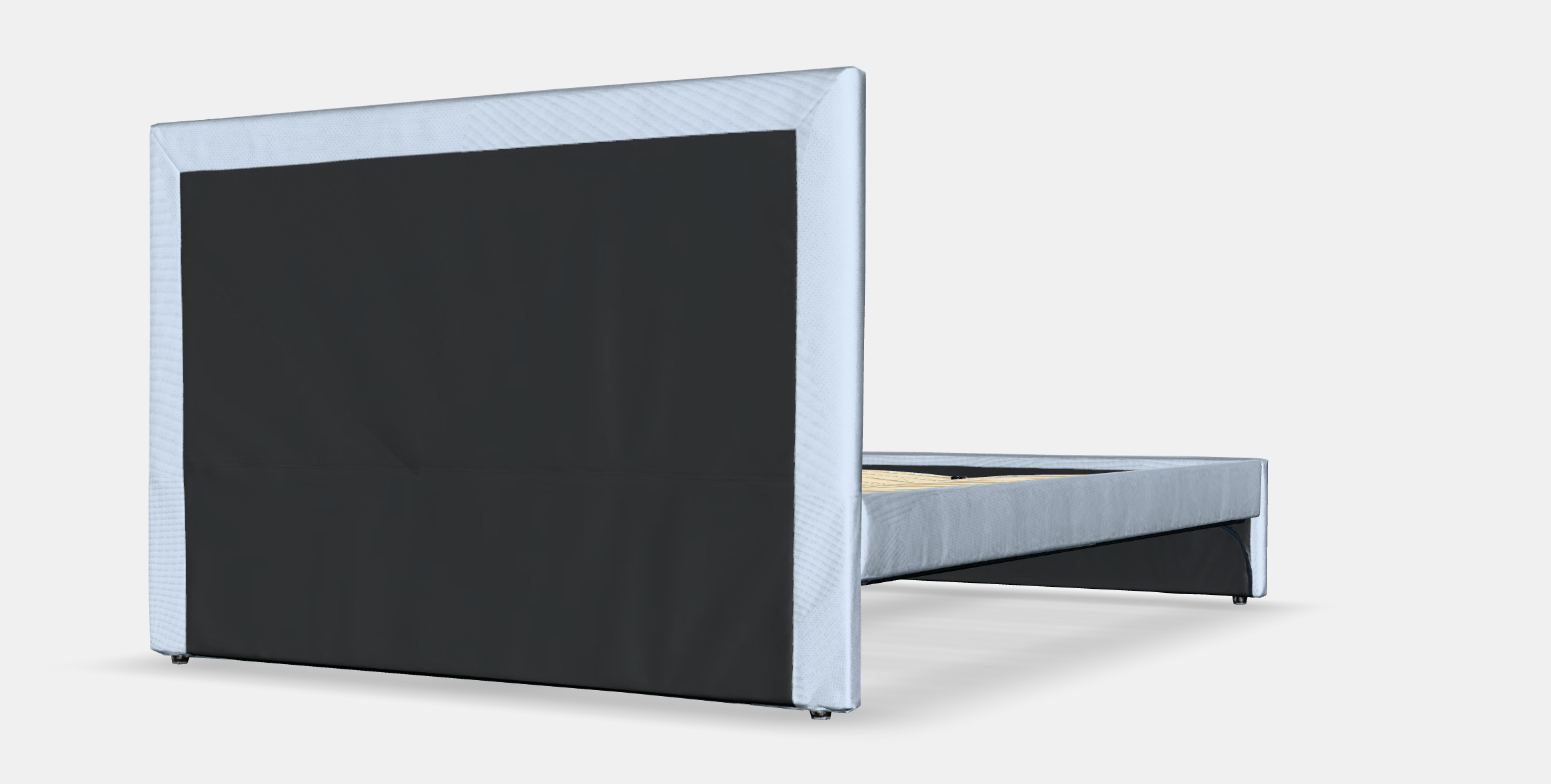 GLADSTAD Upholstered bed frame Low-poly 3D model_7