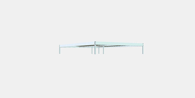 VEVELSTAD Bed frame Low-poly 3D model