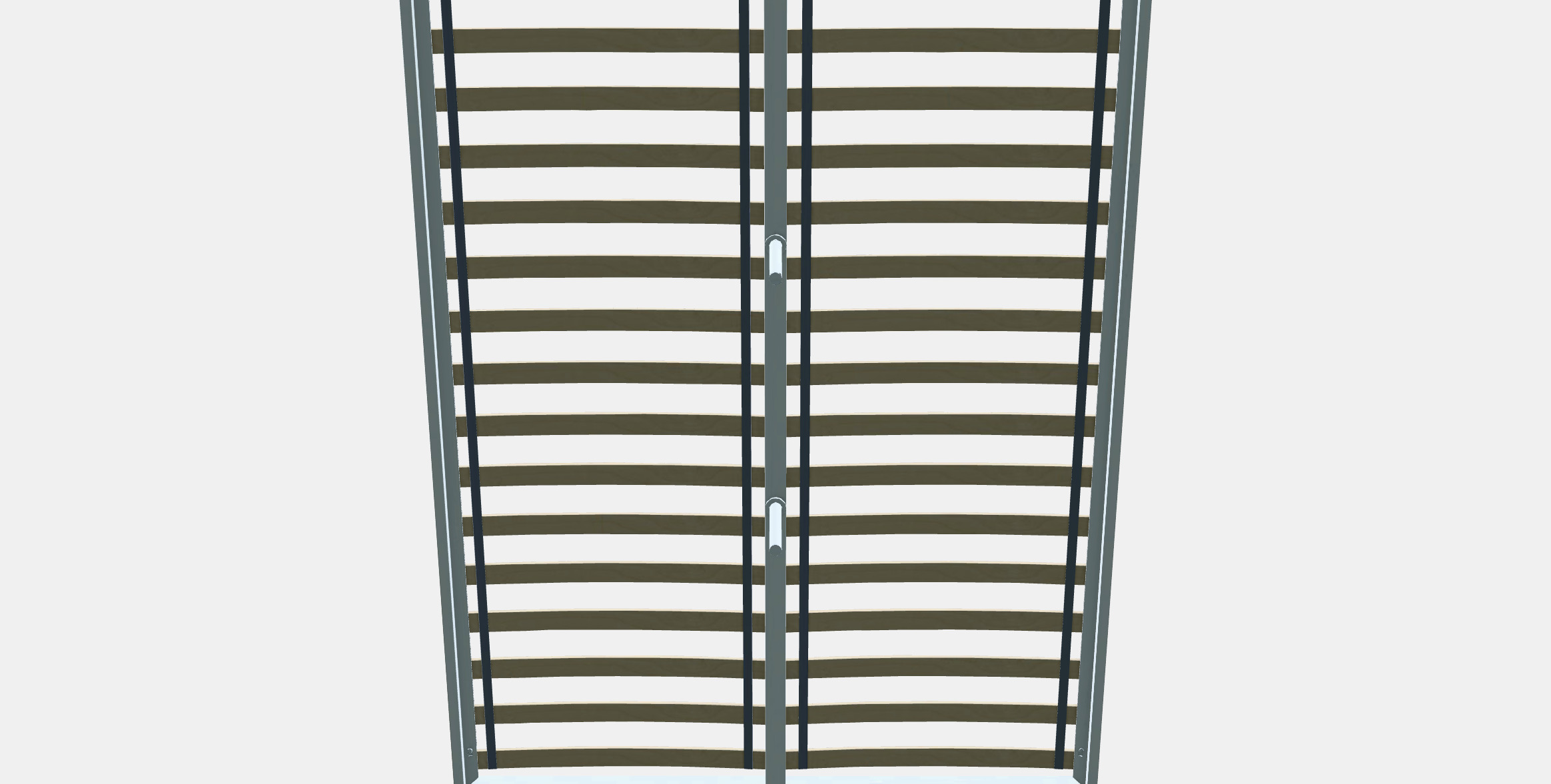 VEVELSTAD Bed frame Low-poly 3D model_8