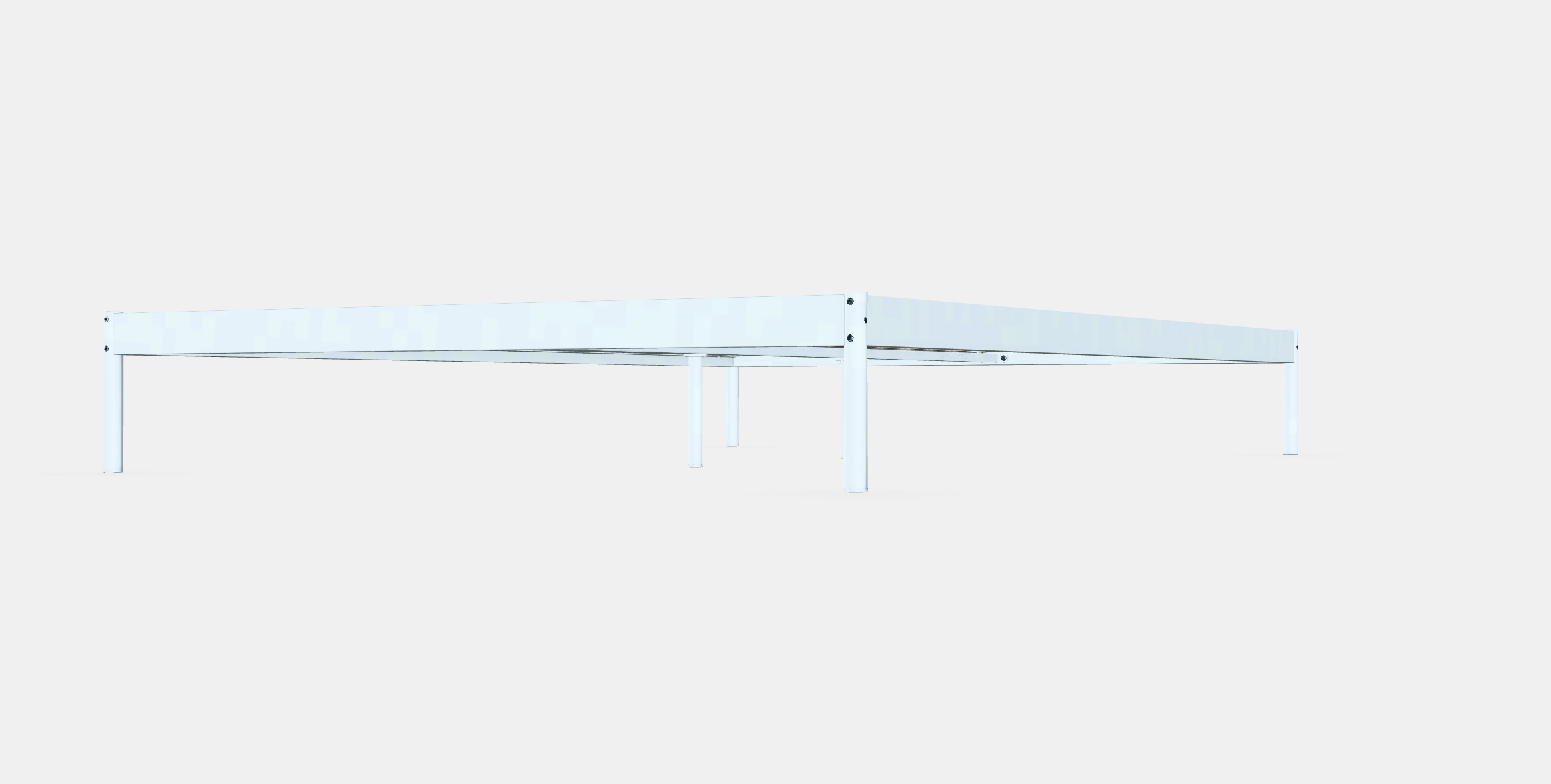 VEVELSTAD Bed frame Low-poly 3D model_6