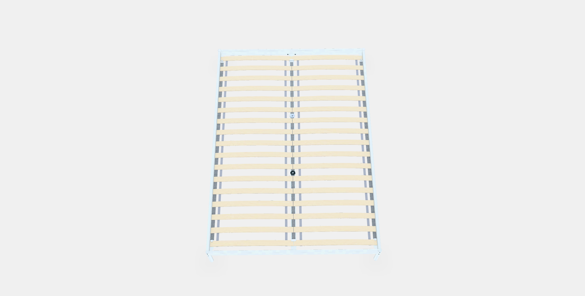 VEVELSTAD Bed frame Low-poly 3D model_3