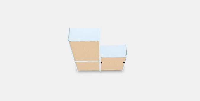 HAUGA Storage combination Low-poly 3D model 2