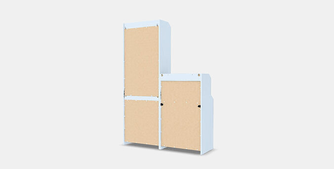 HAUGA Storage combination Low-poly 3D model 6