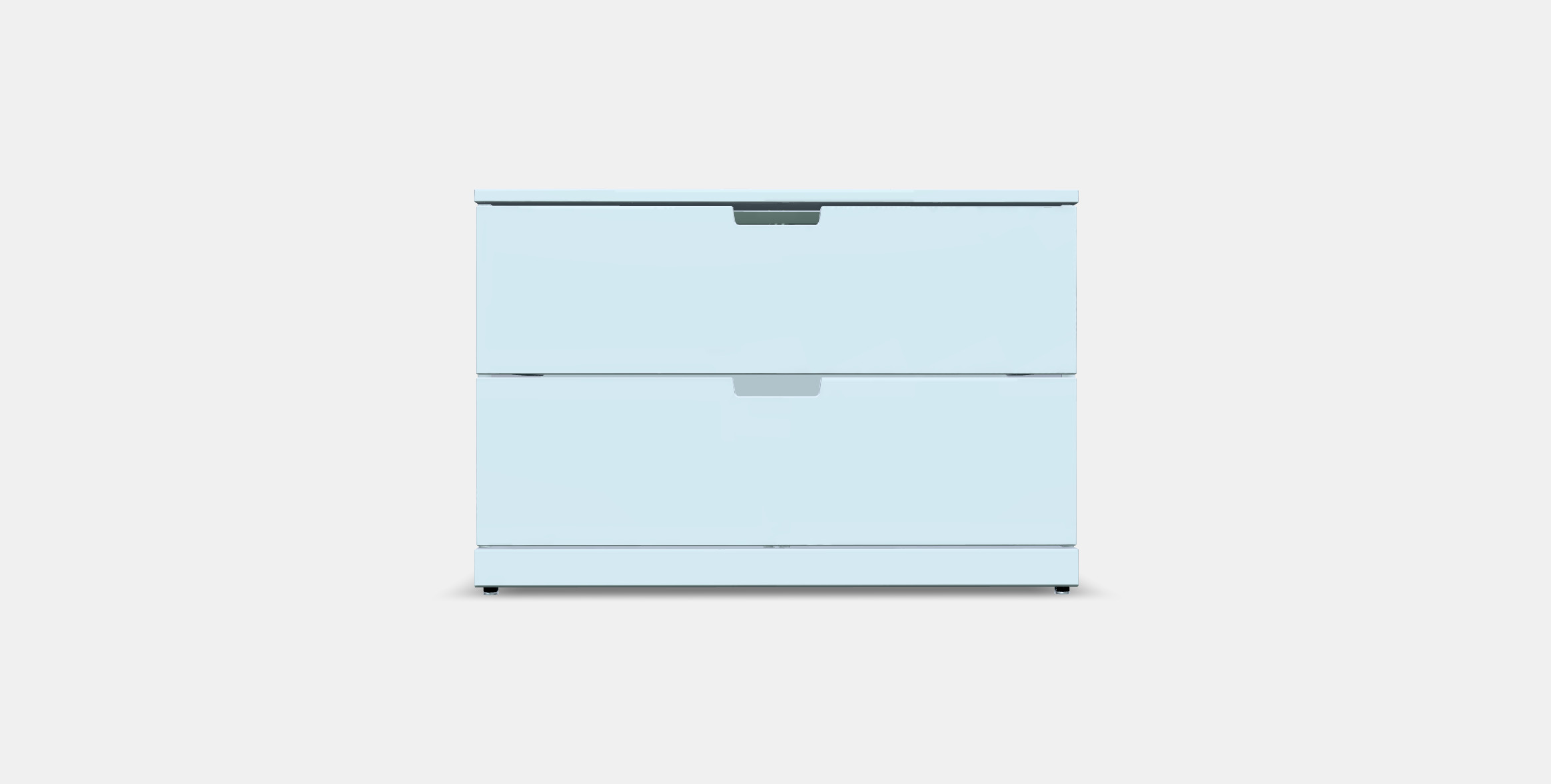 NORDLI Chest of 2 drawers 3D model_10