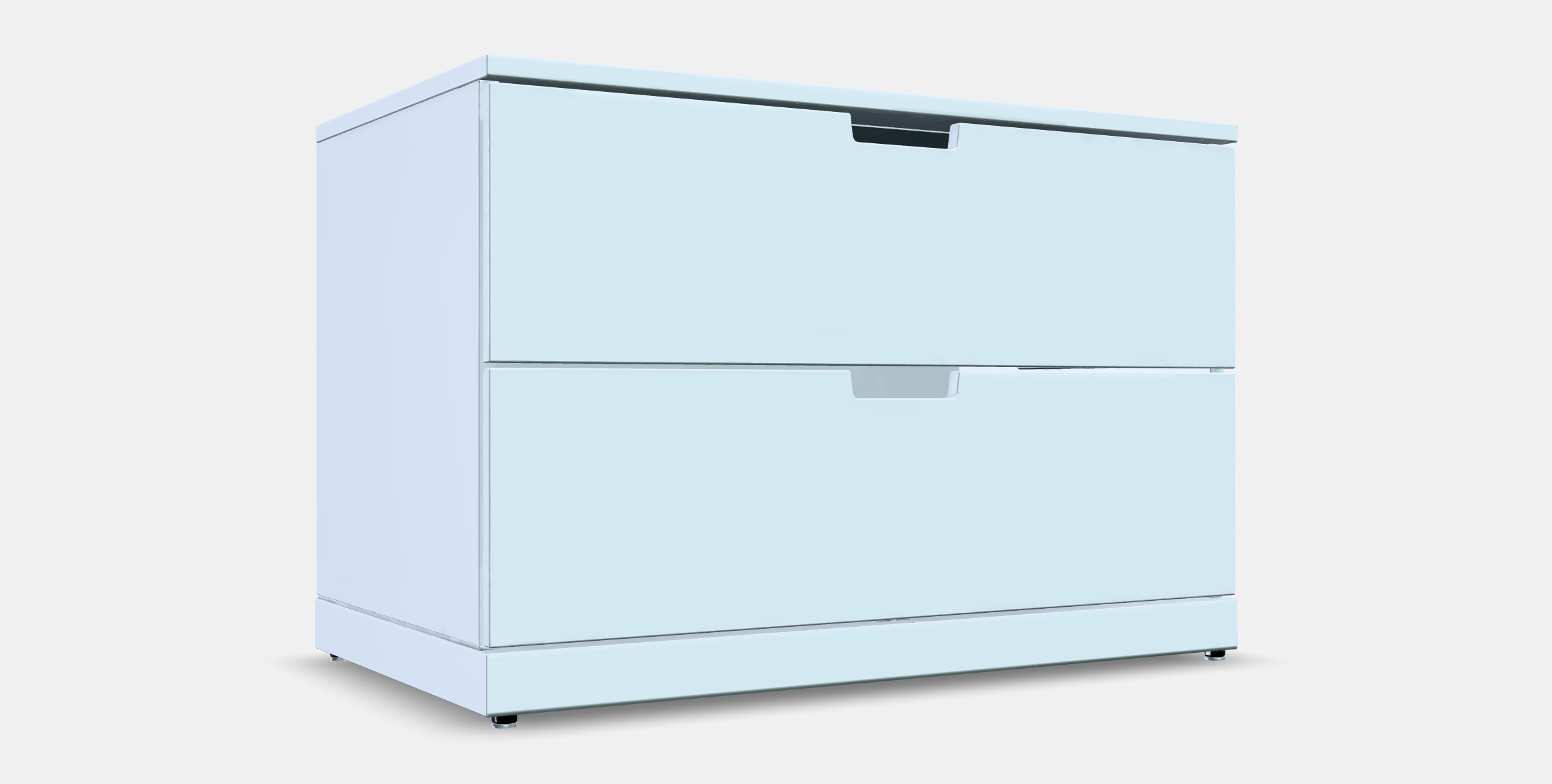NORDLI Chest of 2 drawers 3D model_8